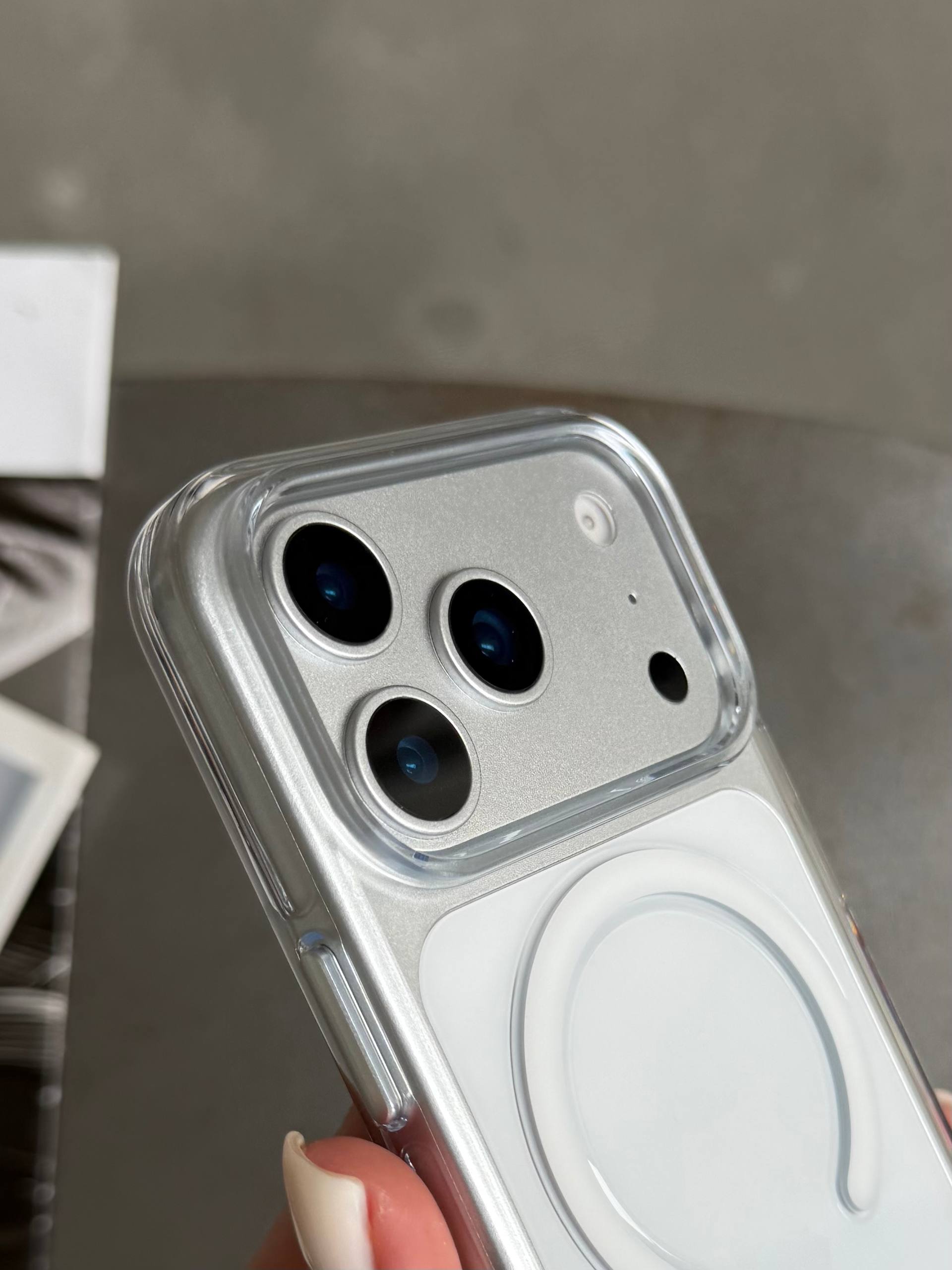 Чохол прозорий KZDOO Iceguard з Magsafe (Camera Control) на iPhone 17 Pro Max