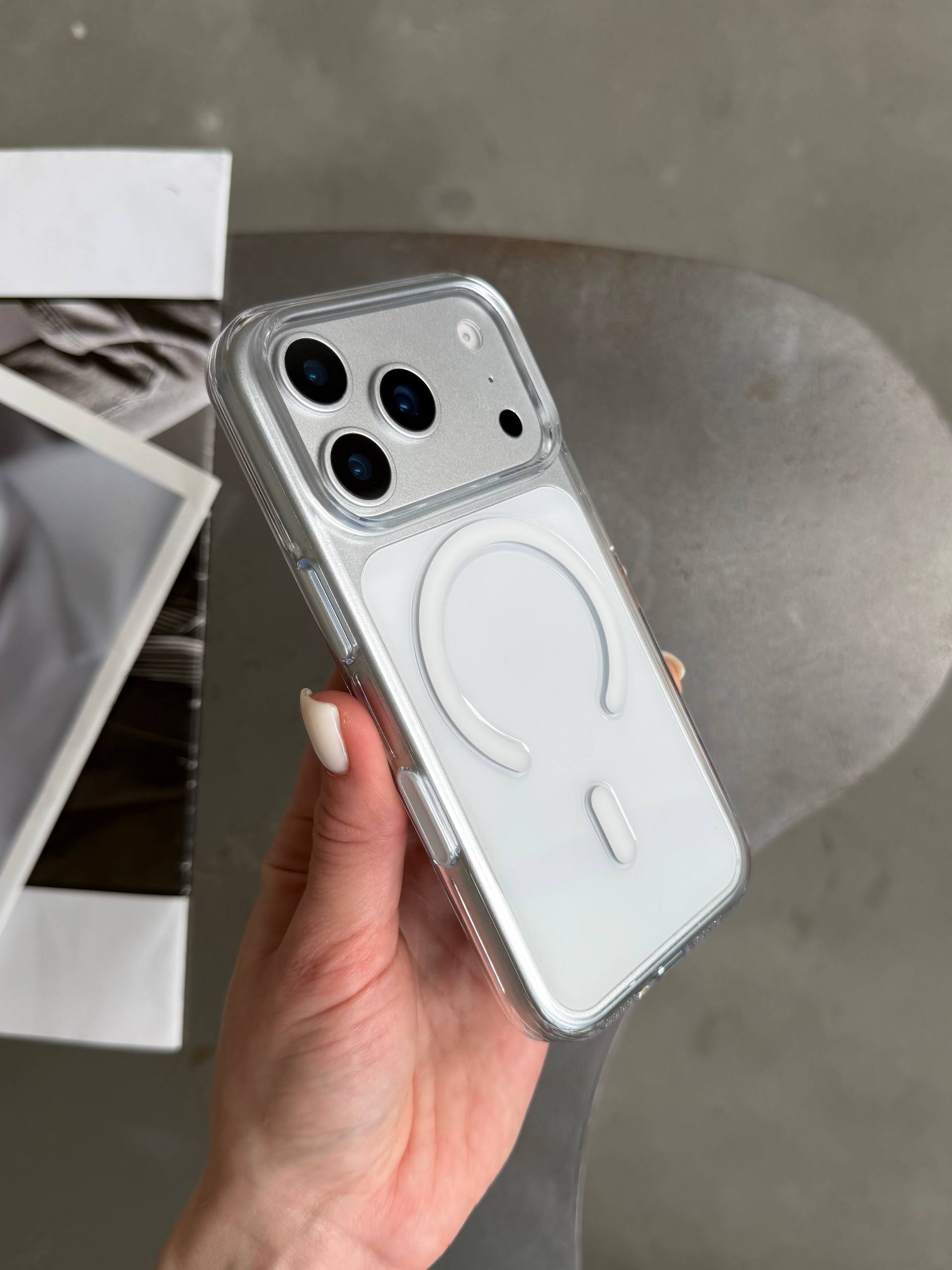 Чохол прозорий KZDOO Iceguard з Magsafe (Camera Control) на iPhone 17 Pro Max