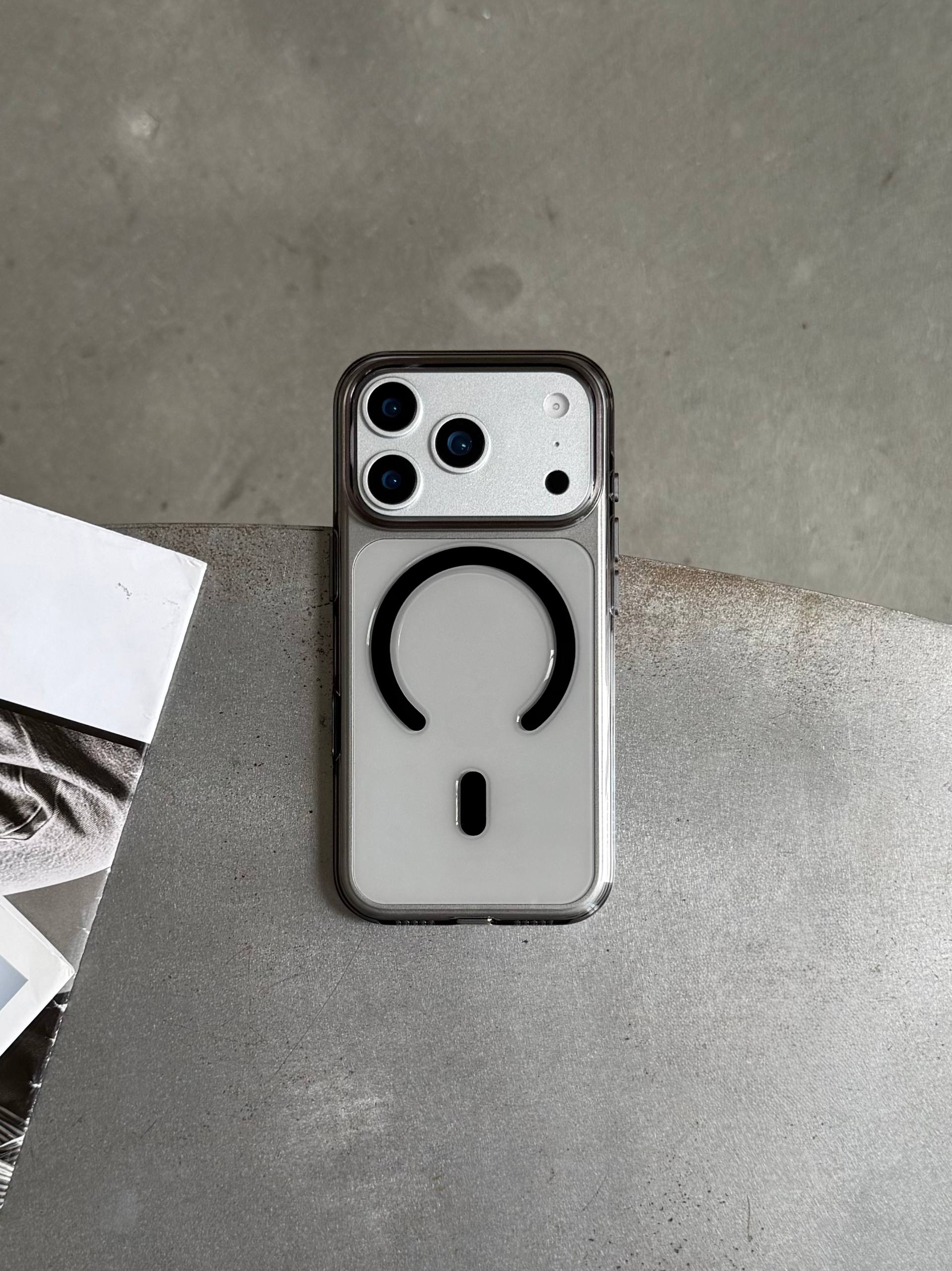 Чохол прозорий KZDOO Iceguard з Magsafe (Camera Control) на iPhone 17 Pro Max Black