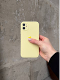 Чохол Silicone case із закритою камерою на iPhone 12 Mini Cream Yellow #61