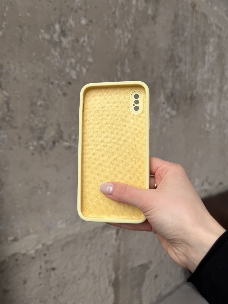 Чохол Silicone case із закритою камерою на iPhone XR Cream Yellow #61