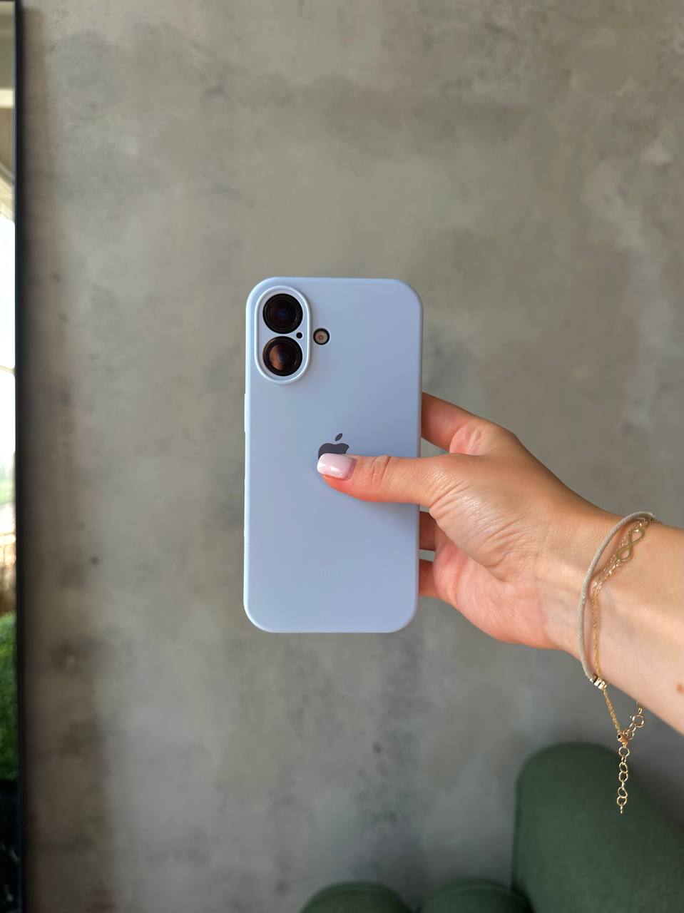 Чехол Silicone case с закрытой камерой на iPhone 17 Lilac #05
