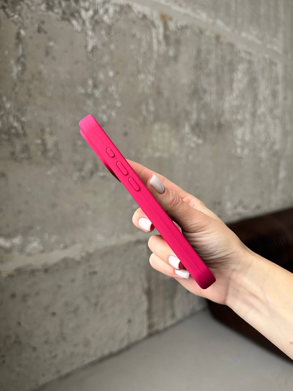 Чехол Silicone case с закрытой камерой на iPhone 17 Wine Red #21