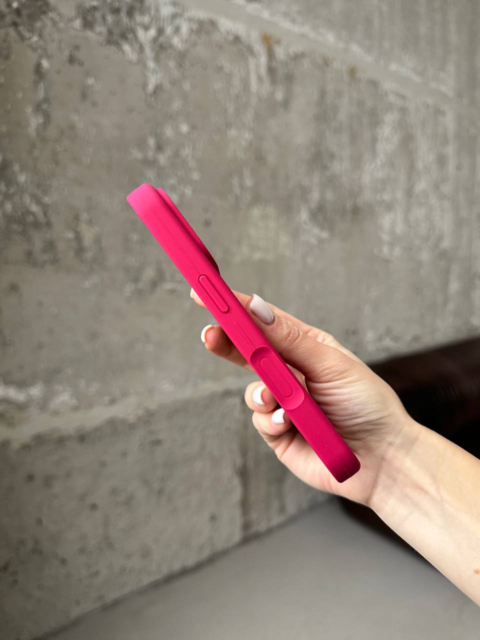 Чехол Silicone case с закрытой камерой на iPhone 17 Wine Red #21