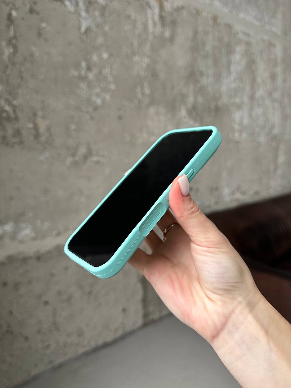 Чехол Silicone case с закрытой камерой на iPhone 17 Sea Blue #17