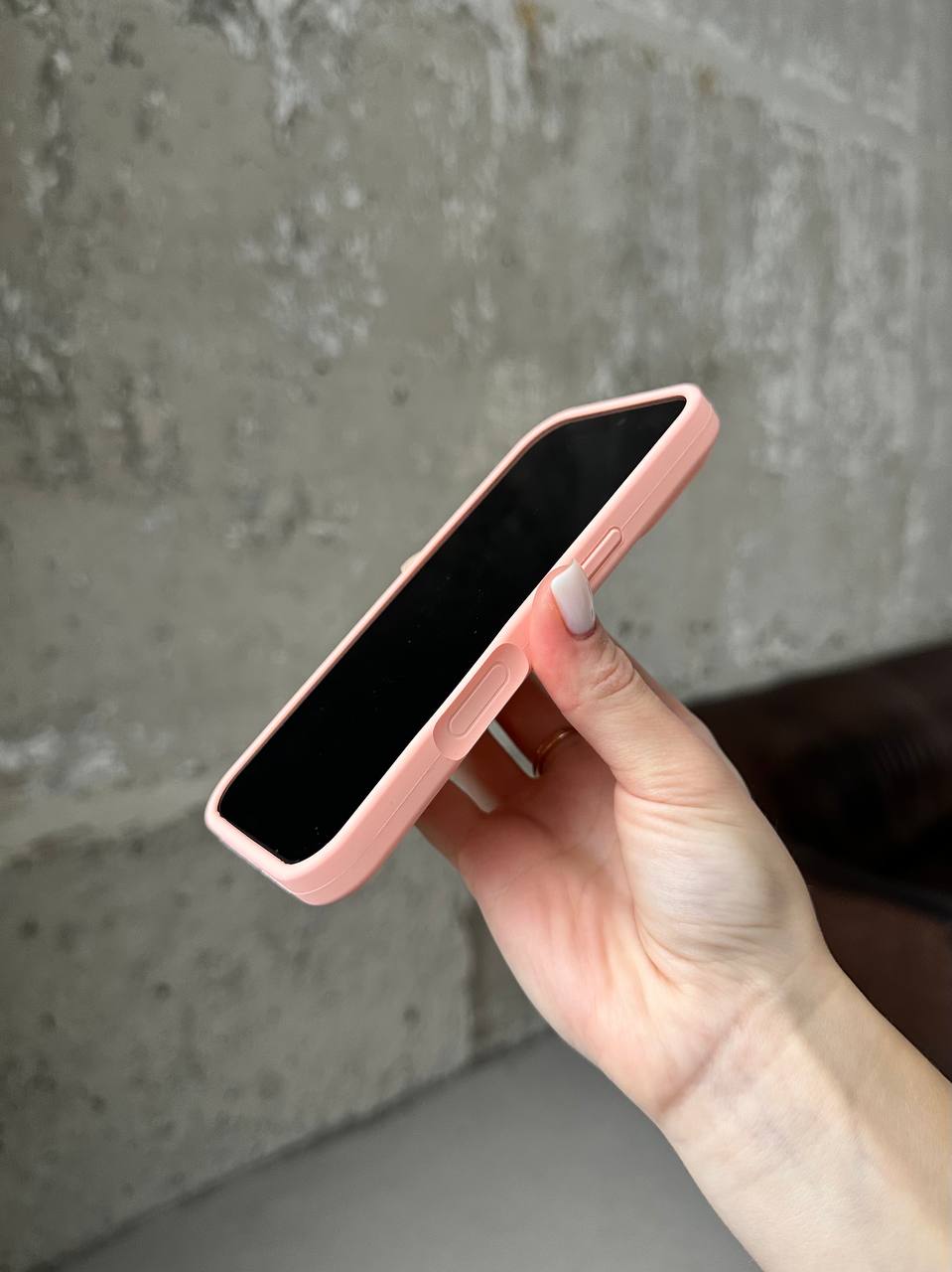 Чохол Silicone case із закритою камерою на iPhone 17 Grapefruit #37