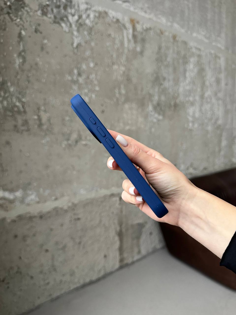 Чохол Silicone case із закритою камерою на iPhone 17 Deep Navy #39