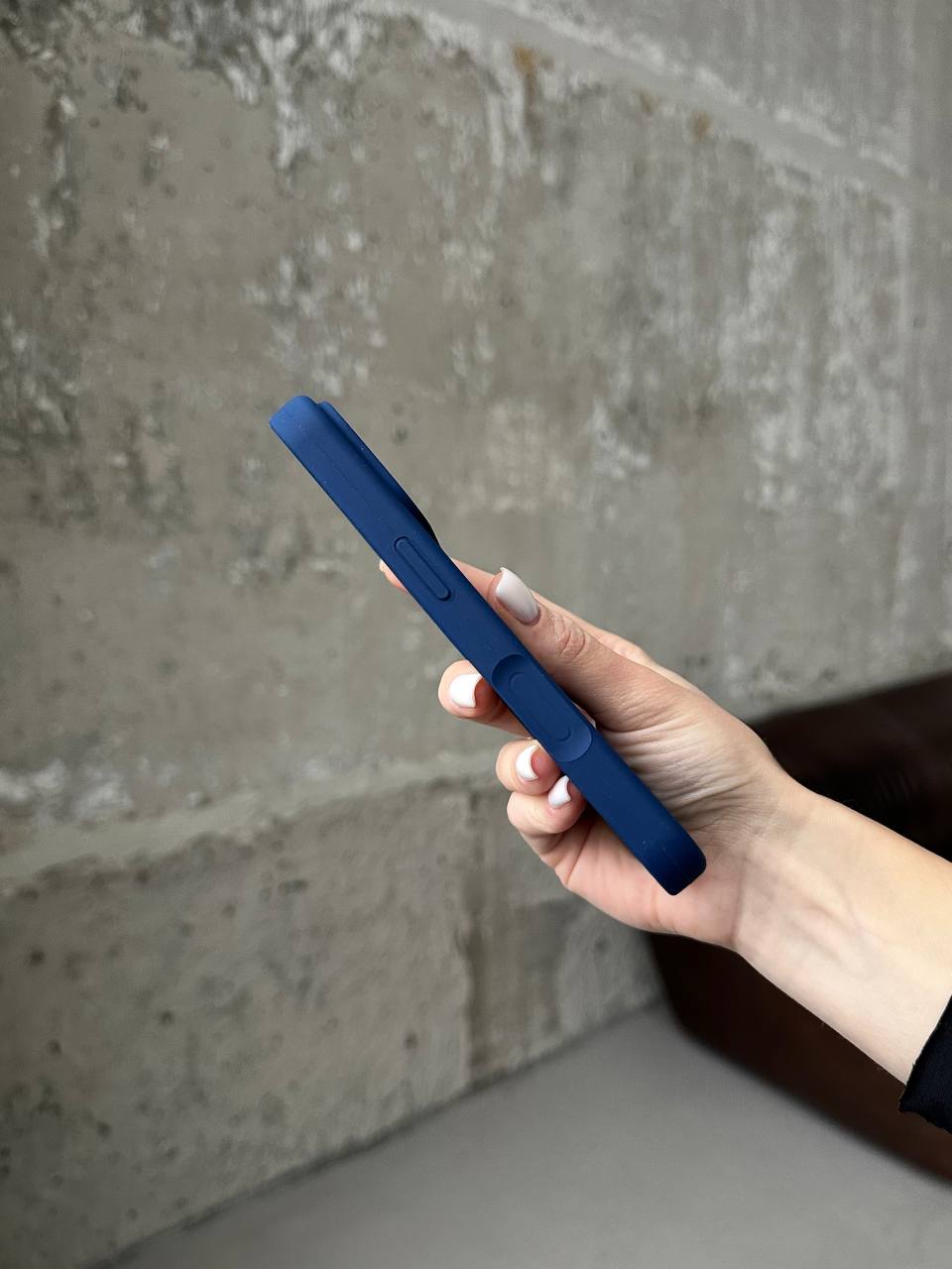 Чохол Silicone case із закритою камерою на iPhone 17 Deep Navy #39