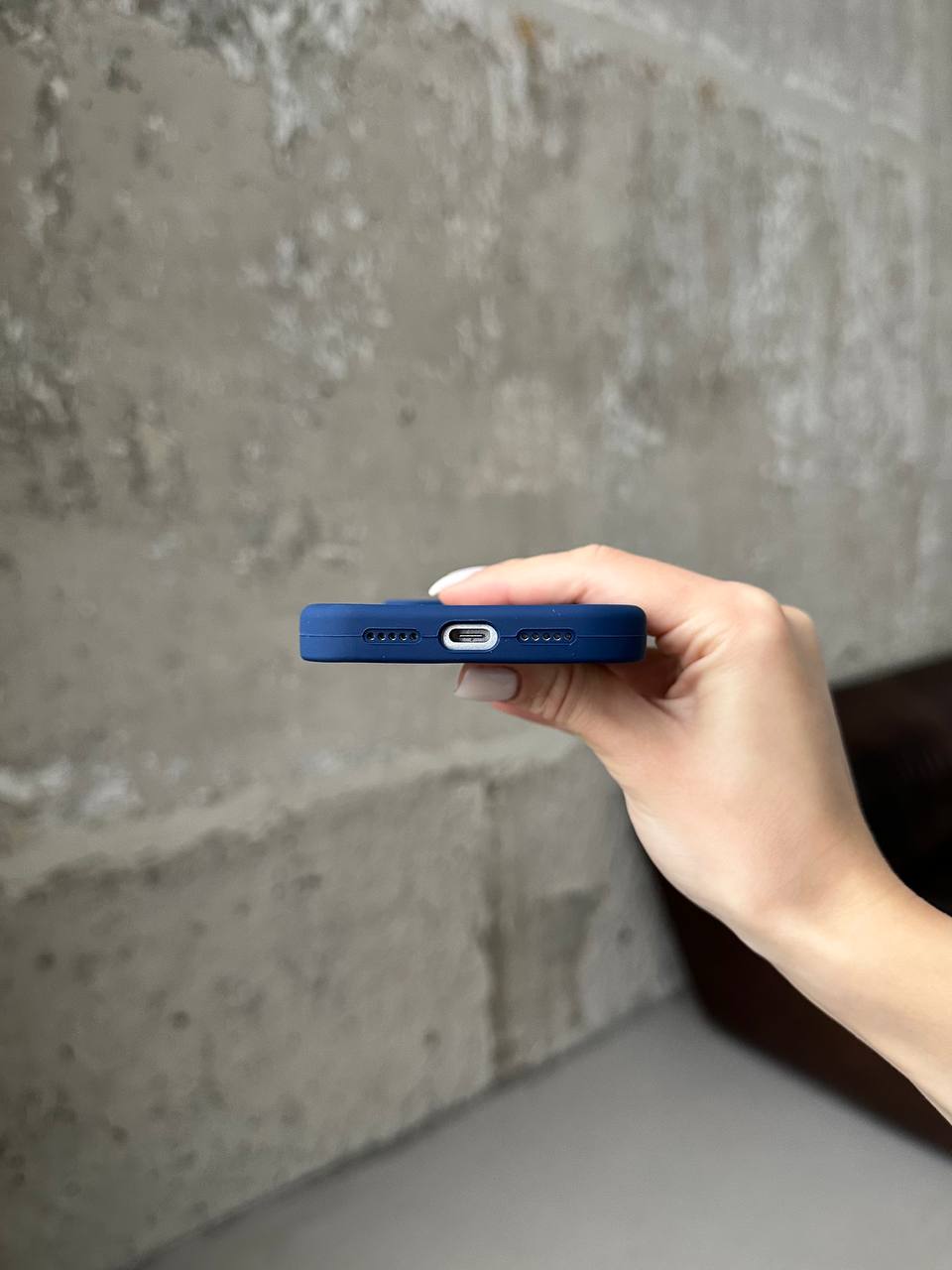 Чохол Silicone case із закритою камерою на iPhone 17 Deep Navy #39