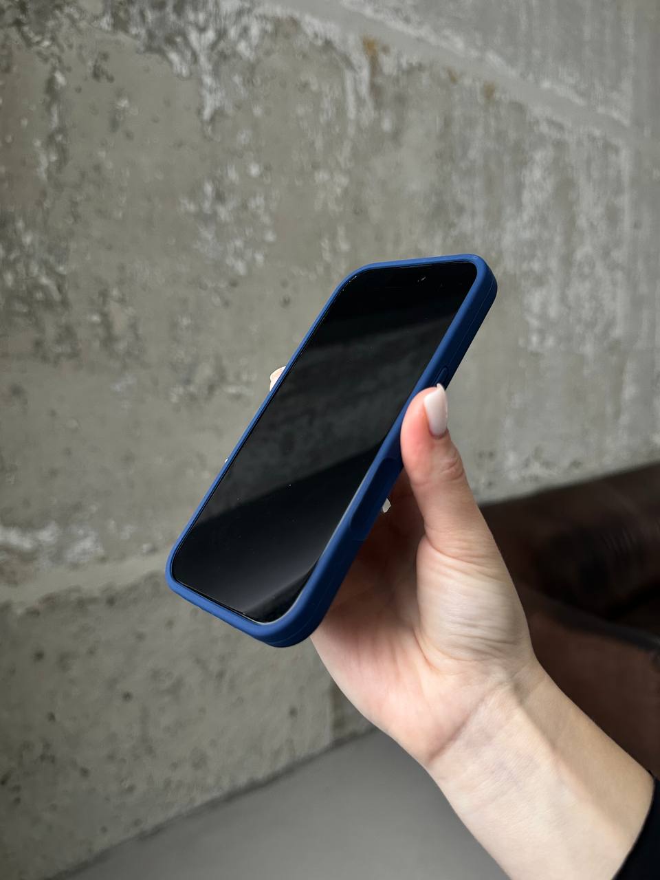 Чохол Silicone case із закритою камерою на iPhone 17 Deep Navy #39
