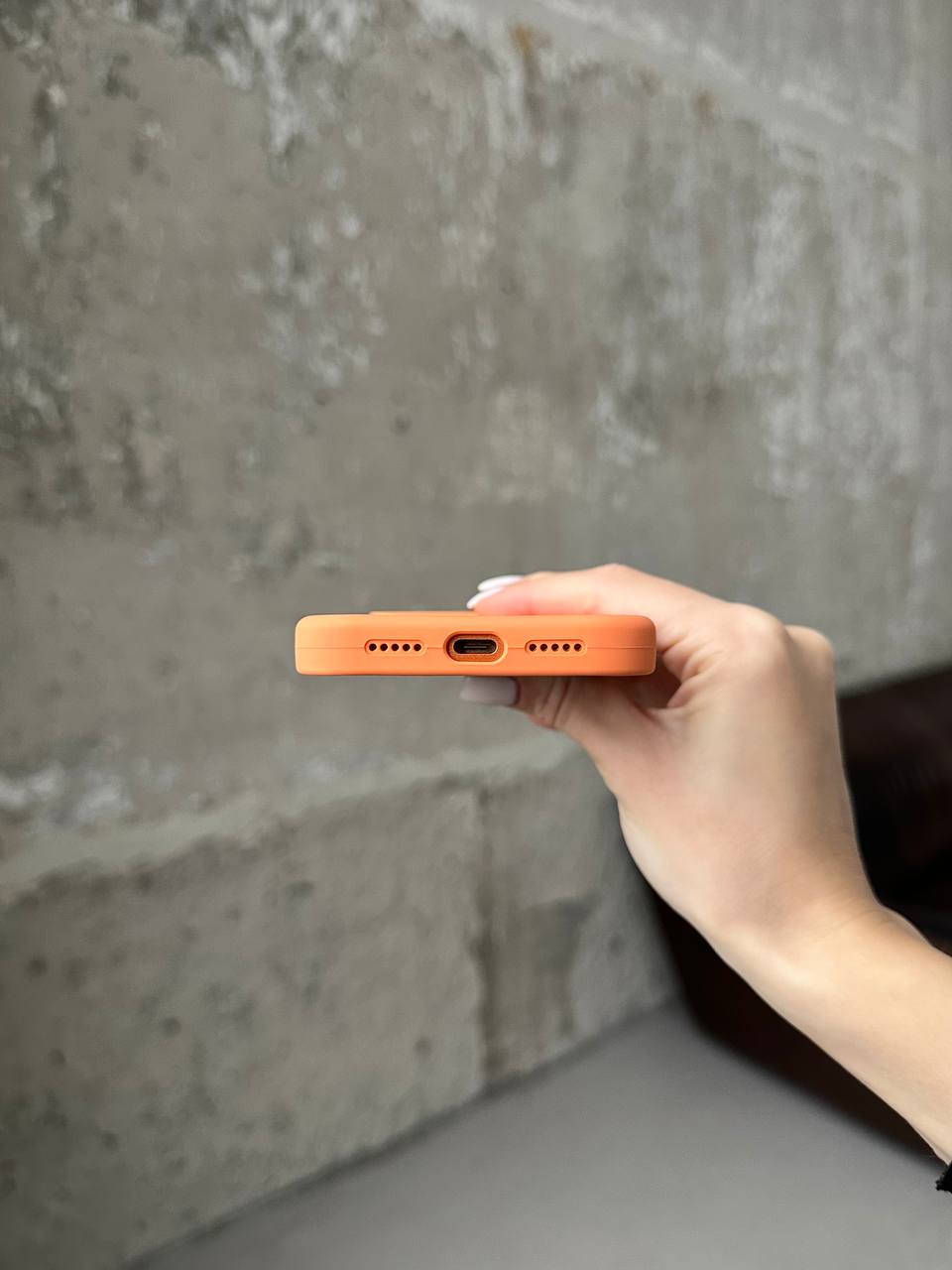 Чохол Silicone case із закритою камерою на iPhone 17 Papaya #34