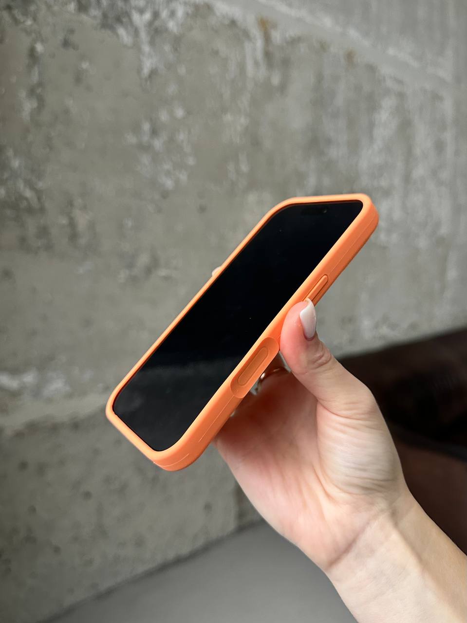 Чохол Silicone case із закритою камерою на iPhone 17 Papaya #34