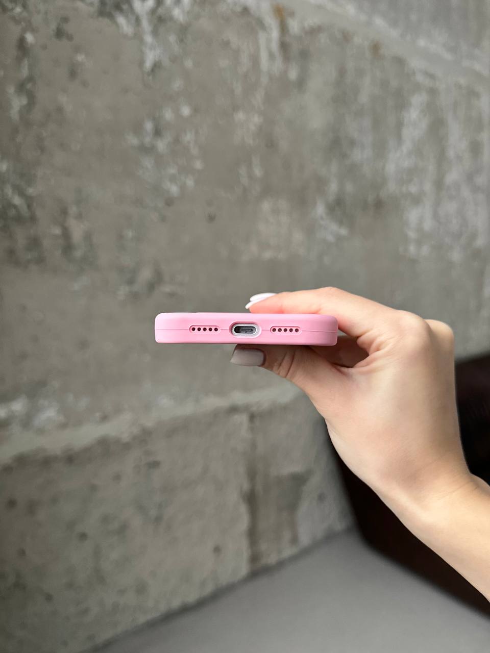 Чохол Silicone case із закритою камерою на iPhone 17 Baby Pink #06