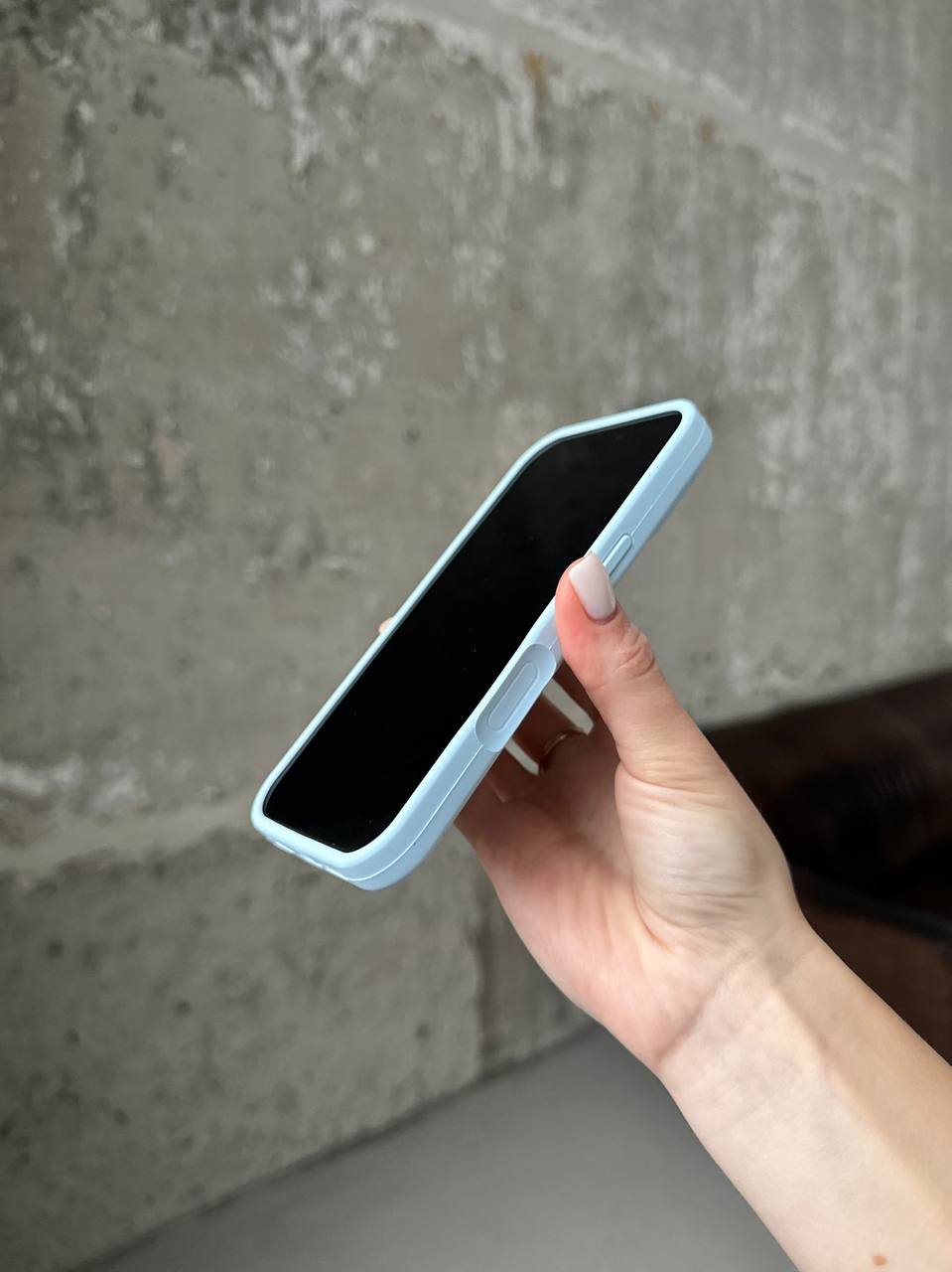 Чехол Silicone case с закрытой камерой на iPhone 17 Sky Blue #27