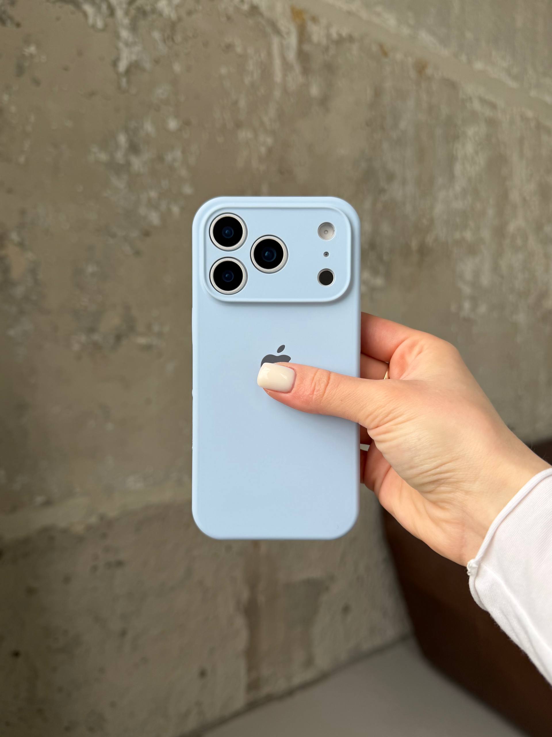 Чехол Silicone case с закрытой камерой на iPhone 17 Pro Lilac #05