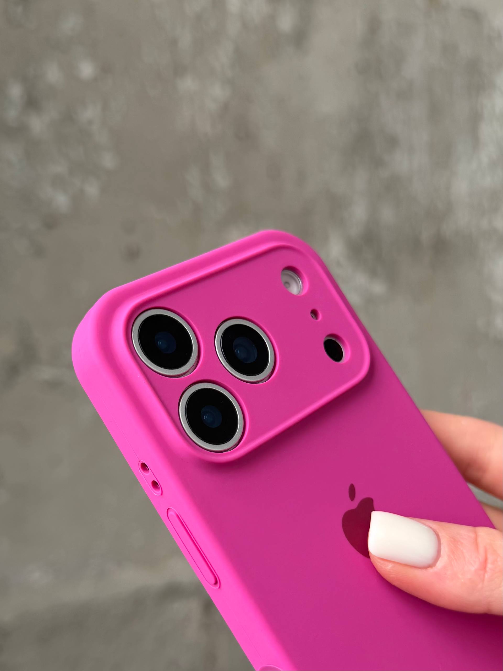 Чохол Silicone case із закритою камерою на iPhone 17 Pro Max Dragon Fruit #32