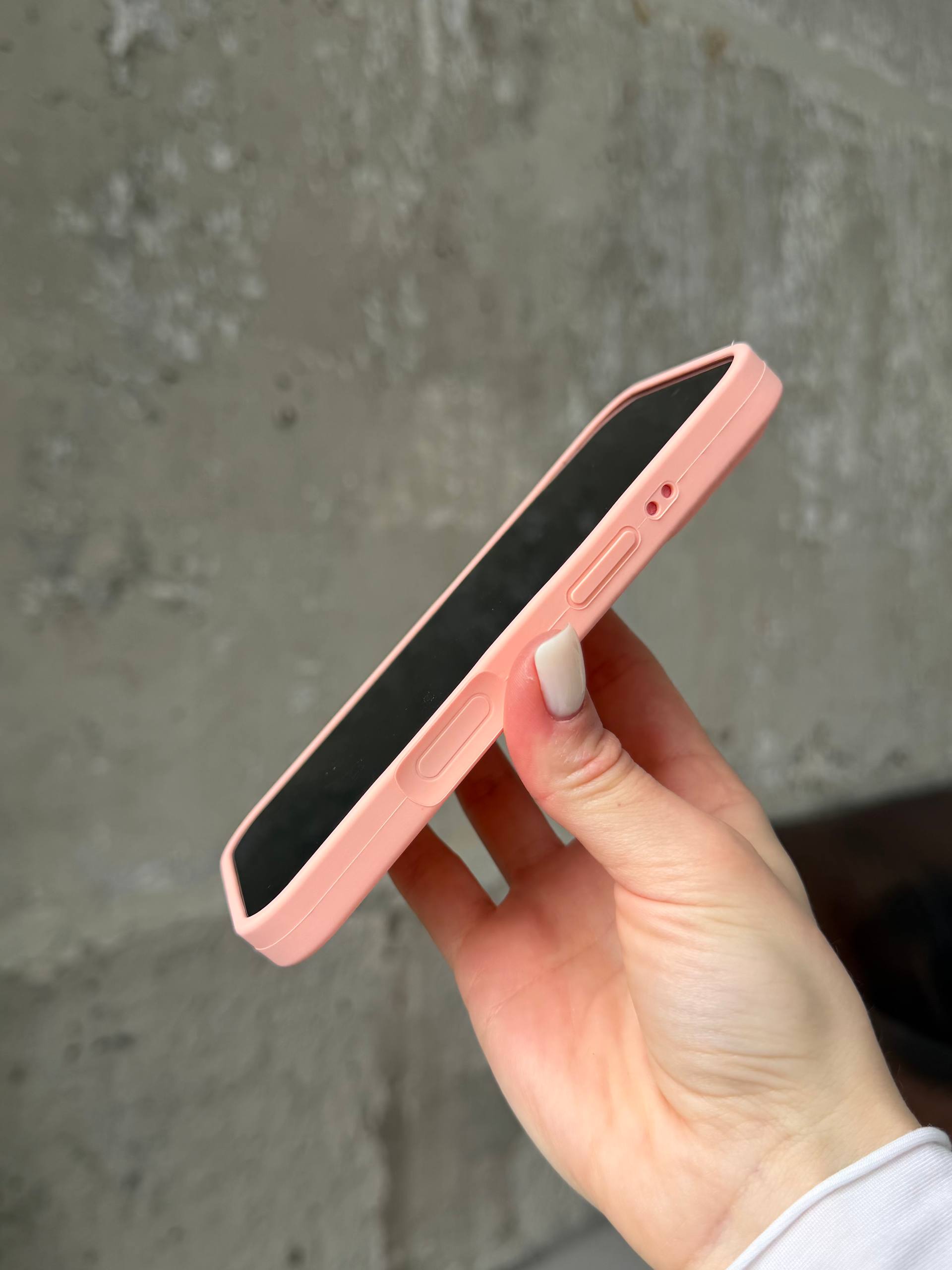 Чехол Silicone case с закрытой камерой на iPhone 17 Pro Max Grapefruit #37