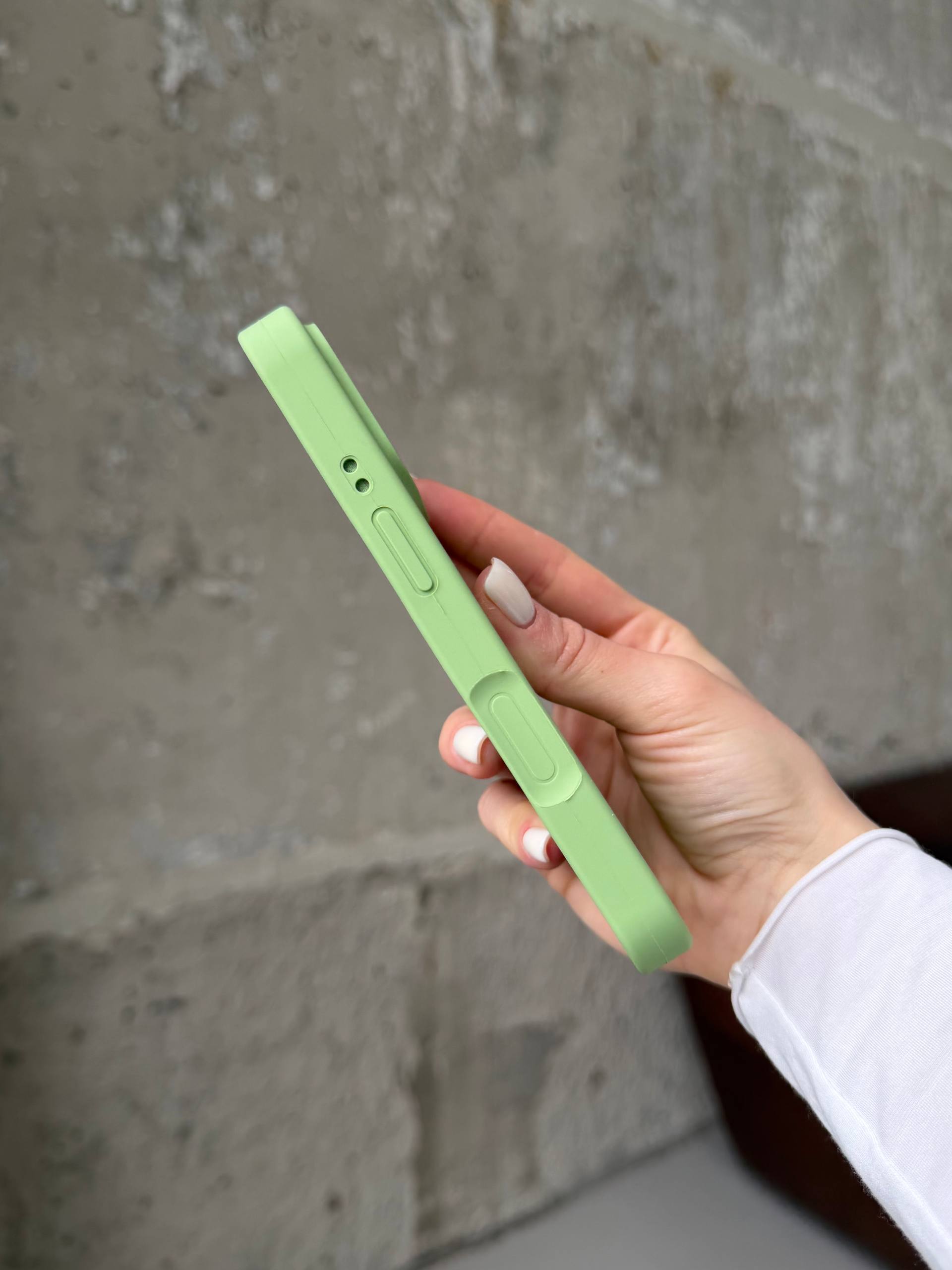 Чохол Silicone case із закритою камерою на iPhone 17 Pro Max Mint Gum #01