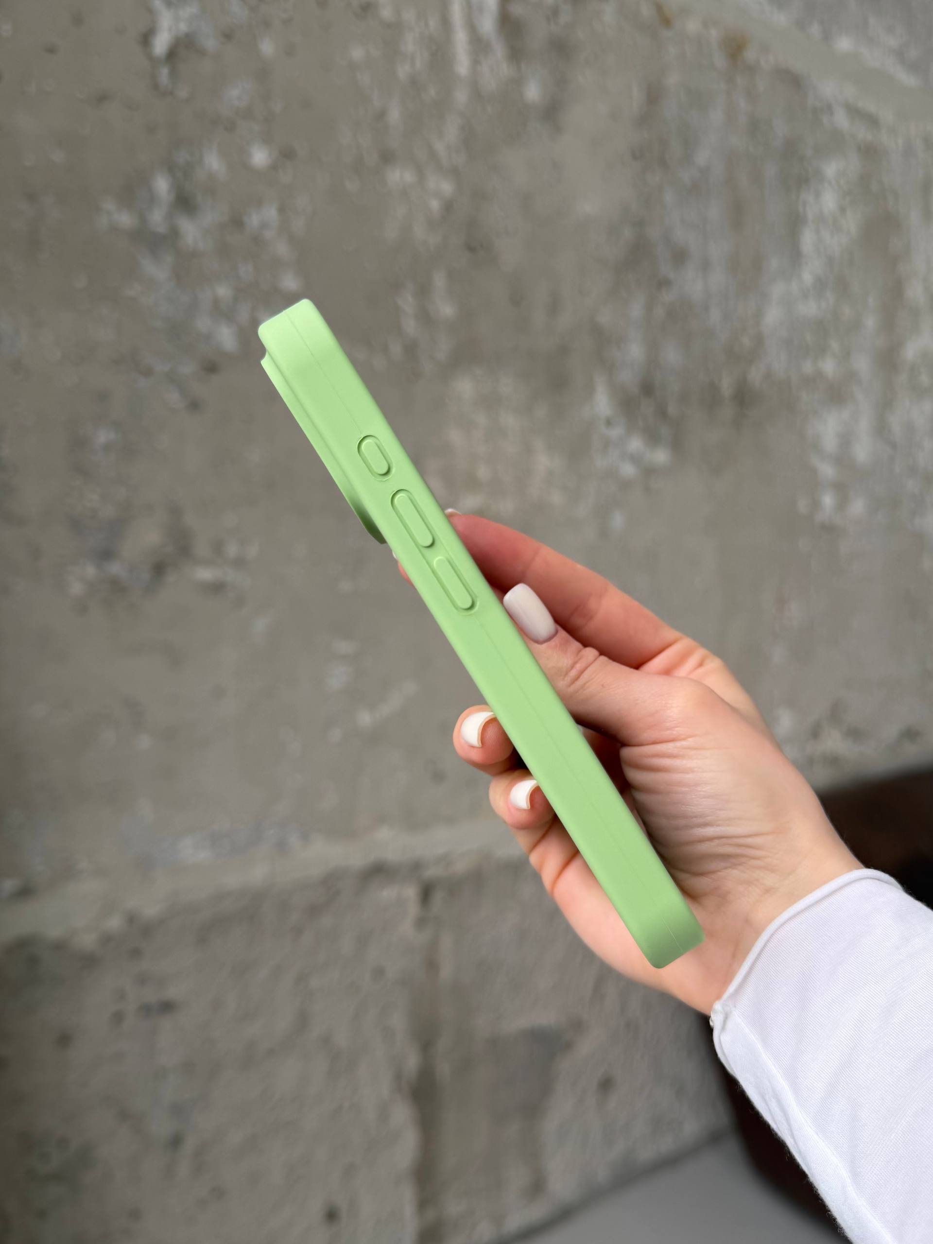 Чохол Silicone case із закритою камерою на iPhone 17 Pro Max Mint Gum #01