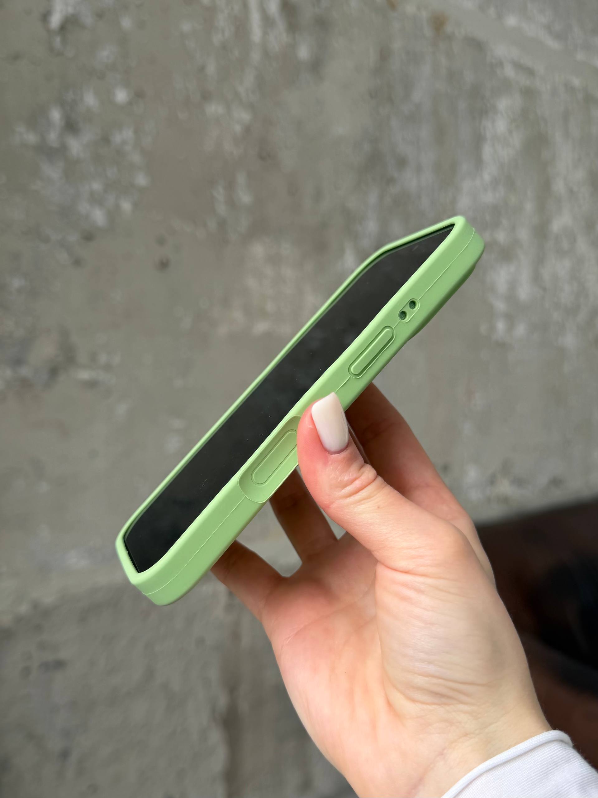 Чохол Silicone case із закритою камерою на iPhone 17 Pro Max Mint Gum #01