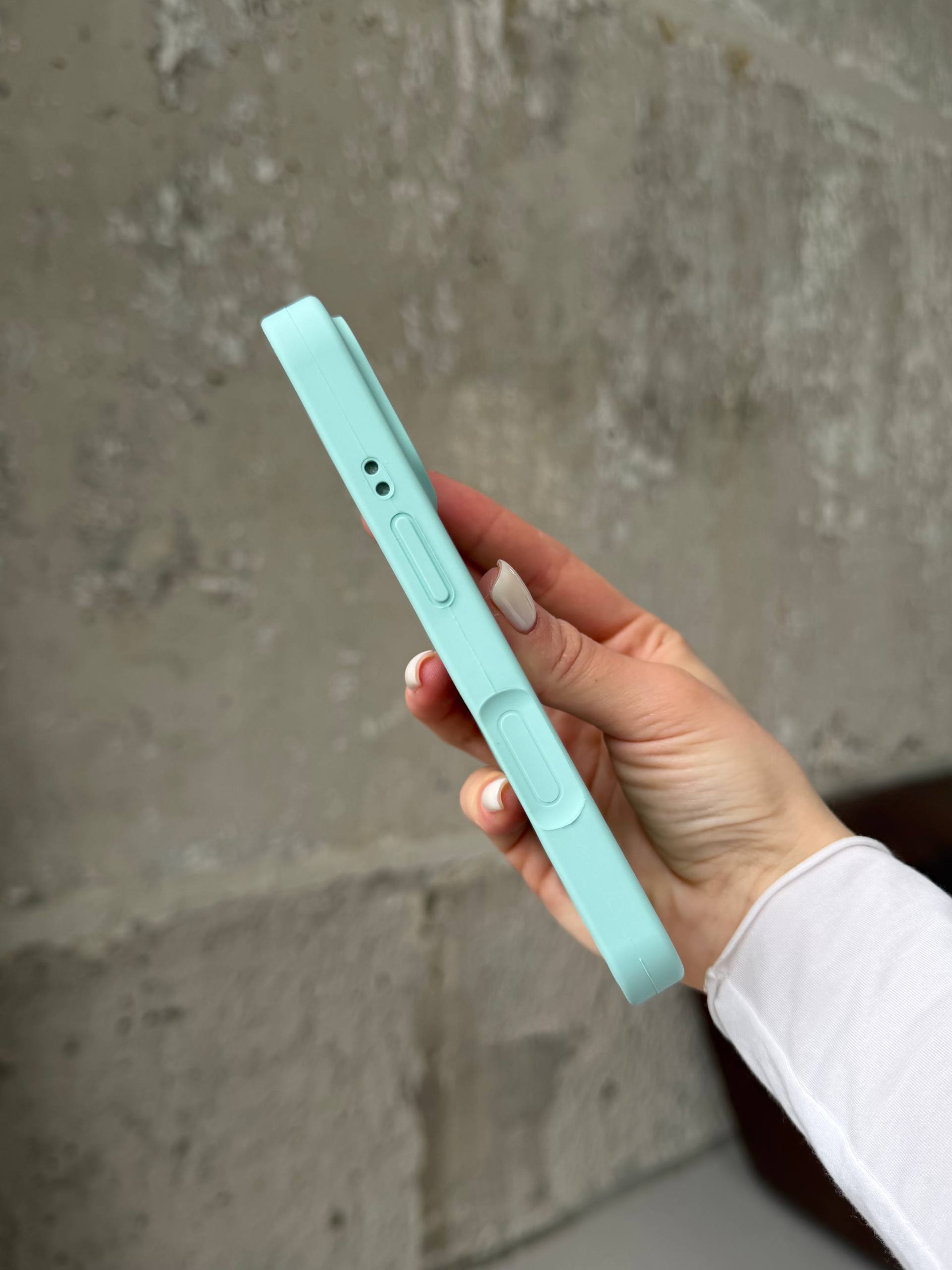 Чохол Silicone case із закритою камерою на iPhone 17 Pro Max Light Cyan #48