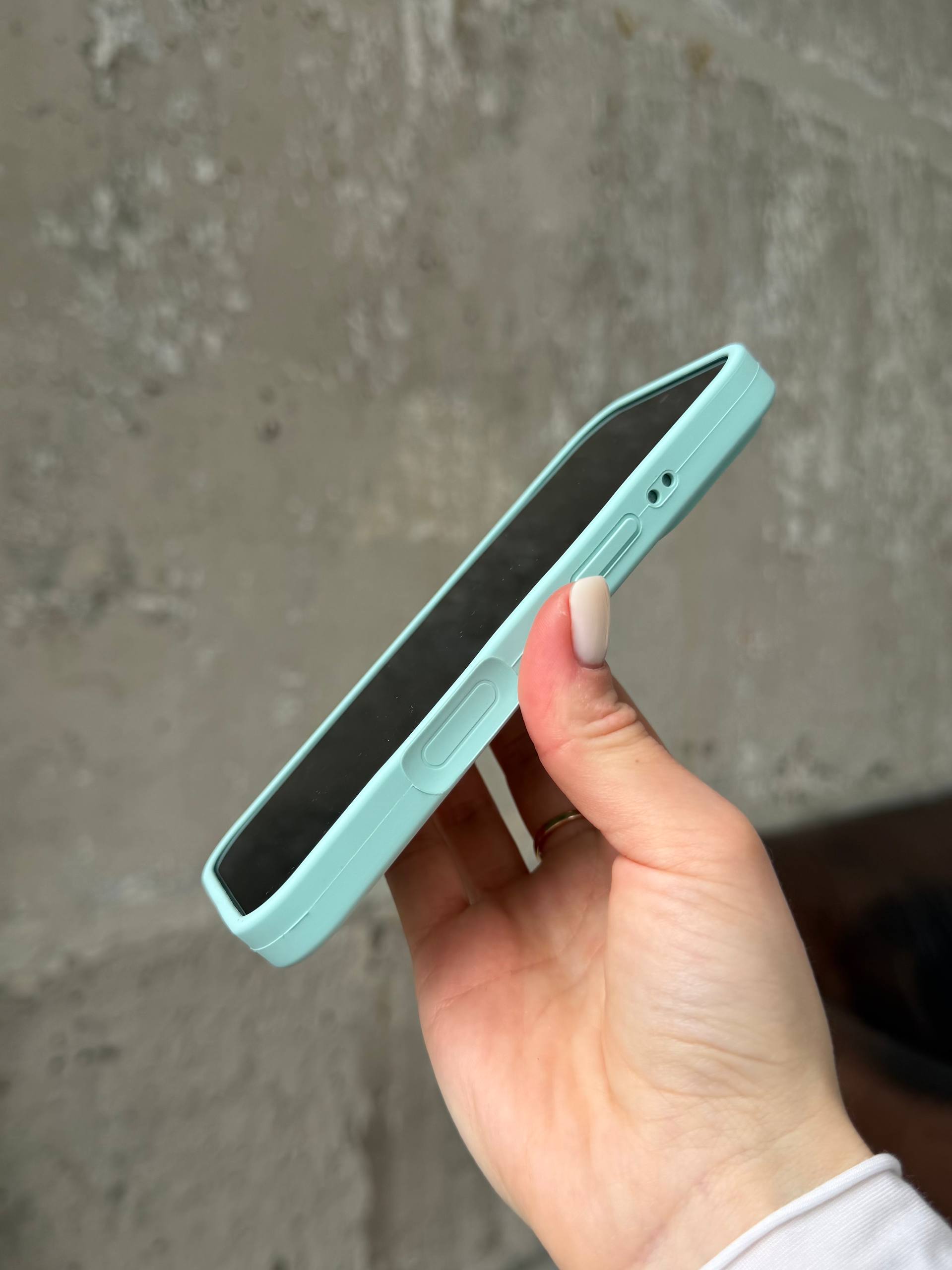 Чохол Silicone case із закритою камерою на iPhone 17 Pro Max Light Cyan #48
