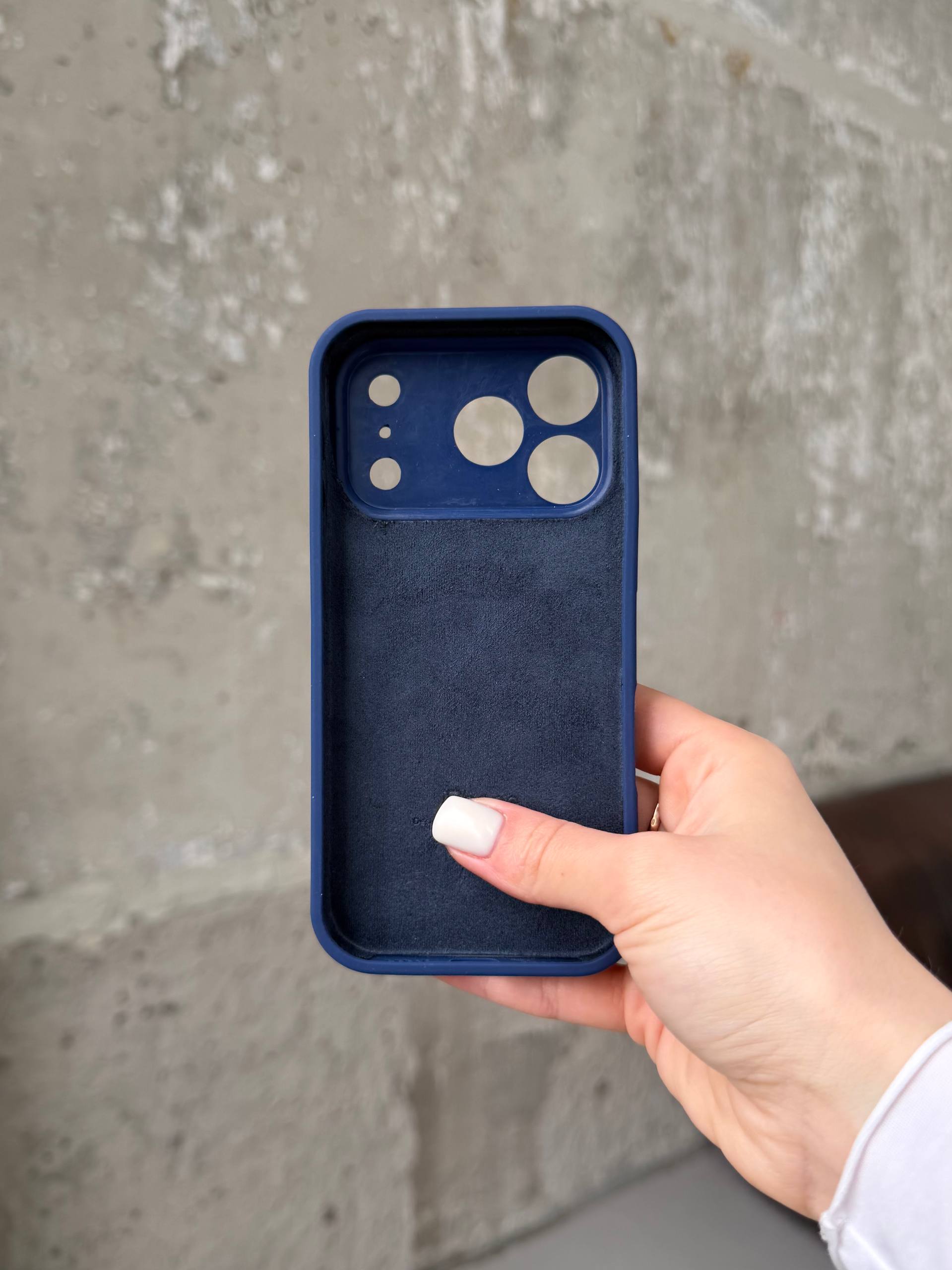 Чохол Silicone case із закритою камерою на iPhone 17 Pro Max Deep Navy #39