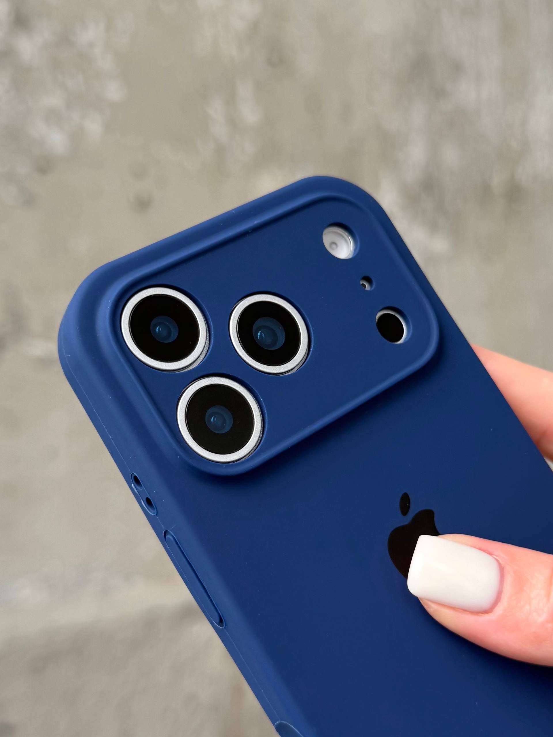 Чохол Silicone case із закритою камерою на iPhone 17 Pro Max Deep Navy #39