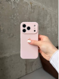 Чехол Silicone case с закрытой камерой на iPhone 17 Pro Max Chalk Pink #57