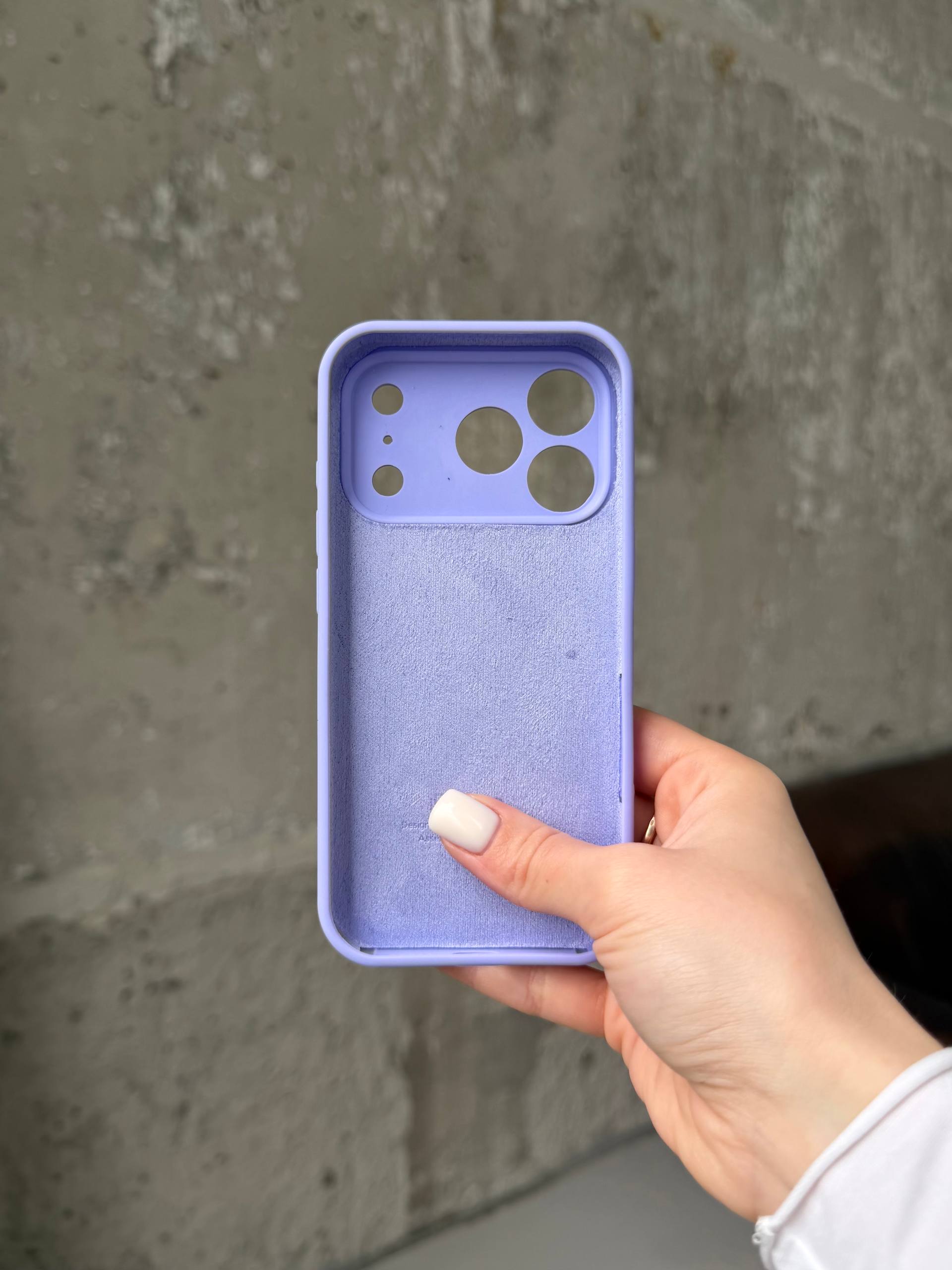 Чохол Silicone case із закритою камерою на iPhone 17 Pro Elegant Purple #26