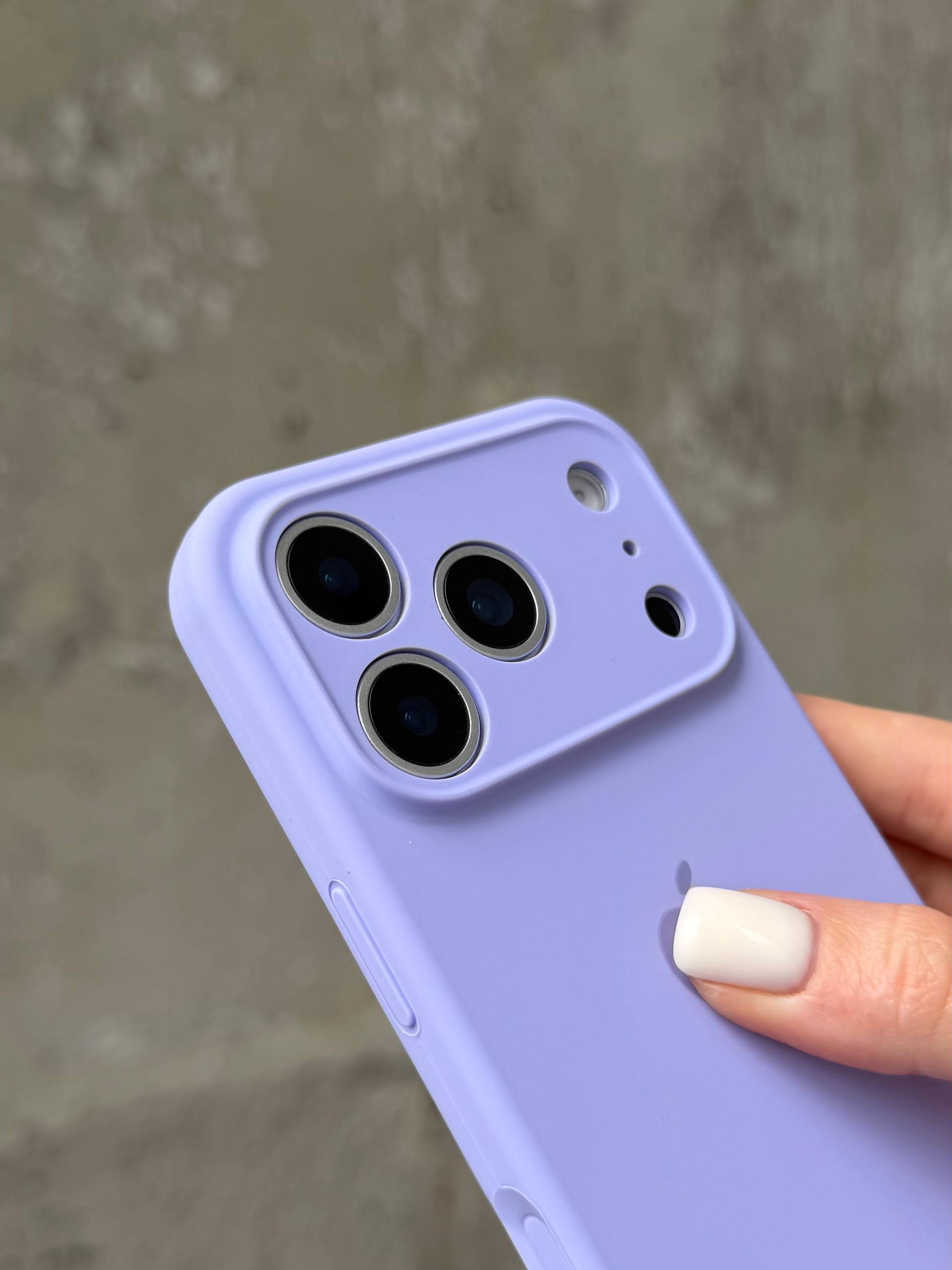 Чохол Silicone case із закритою камерою на iPhone 17 Pro Elegant Purple #26