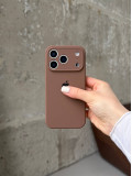 Чехол Silicone case с закрытой камерой на iPhone 17 Pro Max Chocolate #63