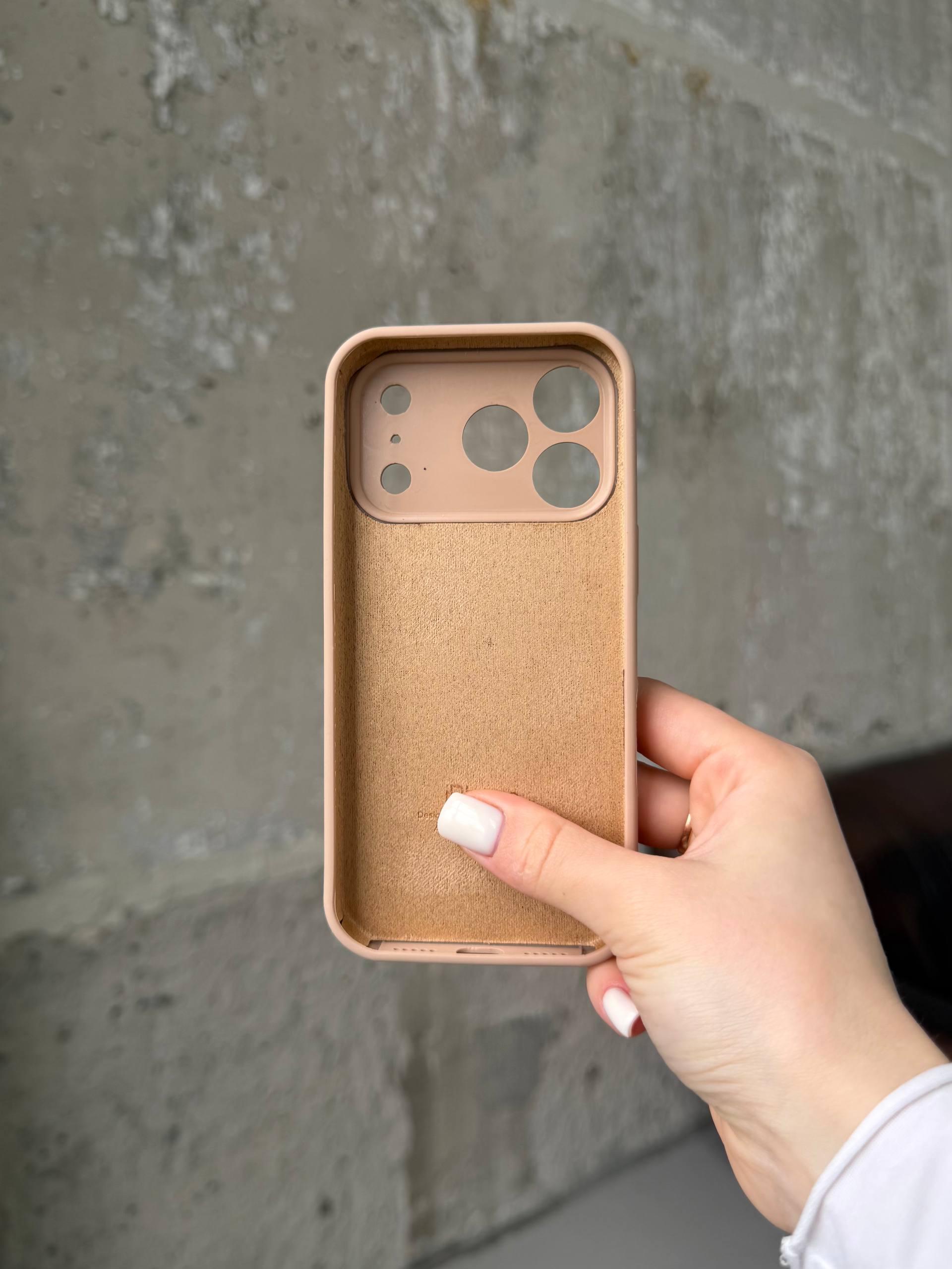 Чохол Silicone case із закритою камерою на iPhone 17 Pro Max Desert #62