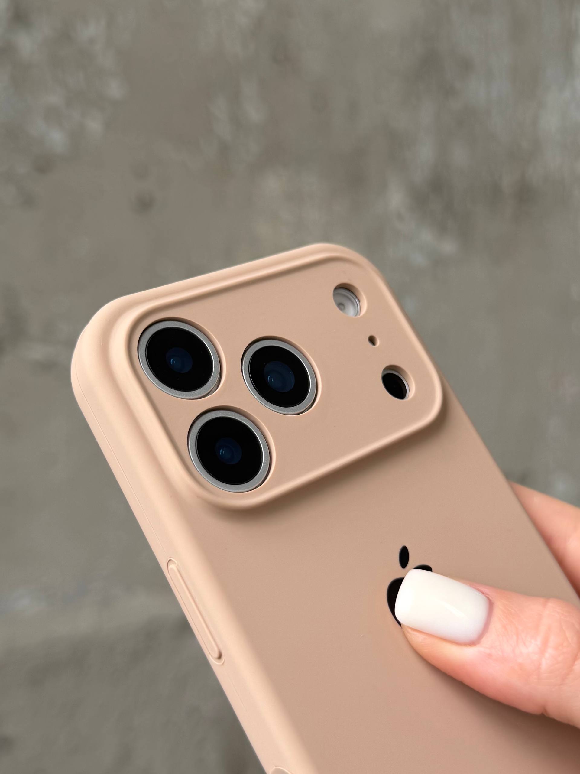 Чохол Silicone case із закритою камерою на iPhone 17 Pro Max Desert #62