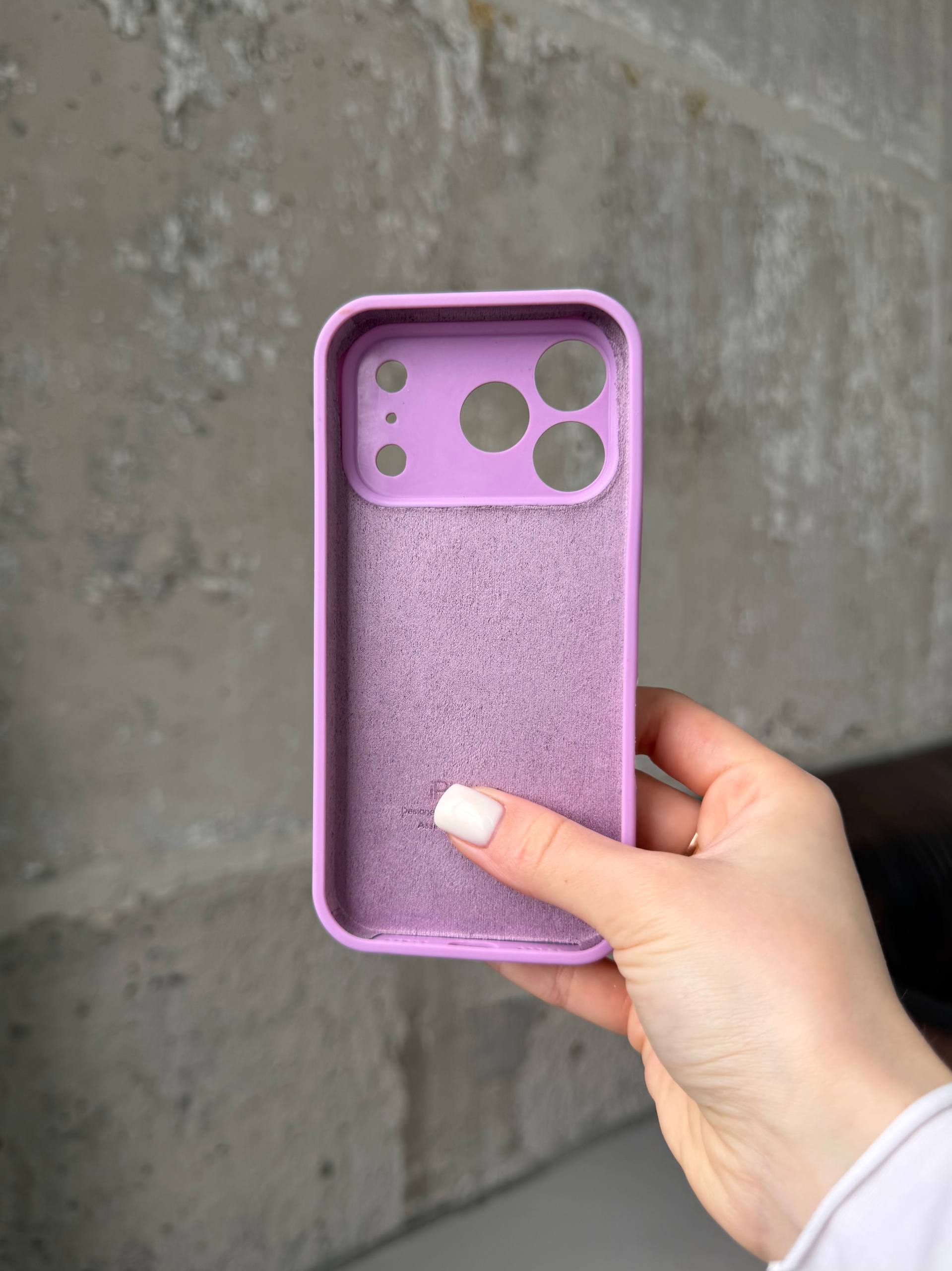 Чохол Silicone case із закритою камерою на iPhone 17 Pro Mauve #60