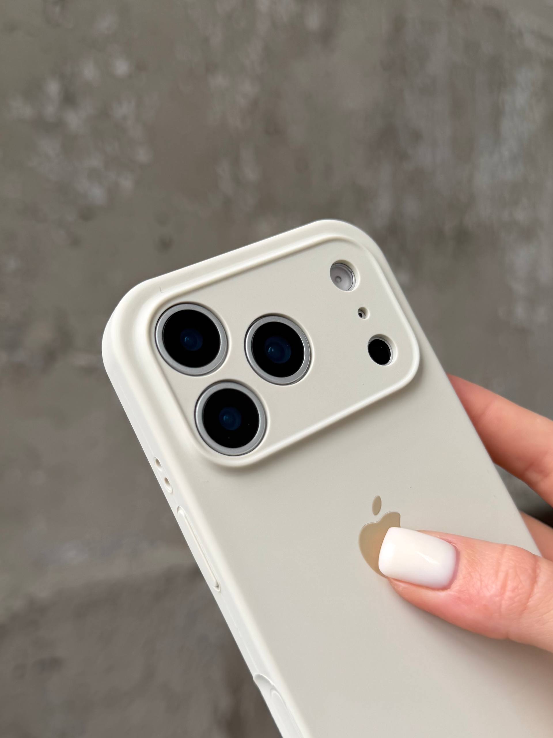 Чохол Silicone case із закритою камерою на iPhone 17 Pro Max Beige #10