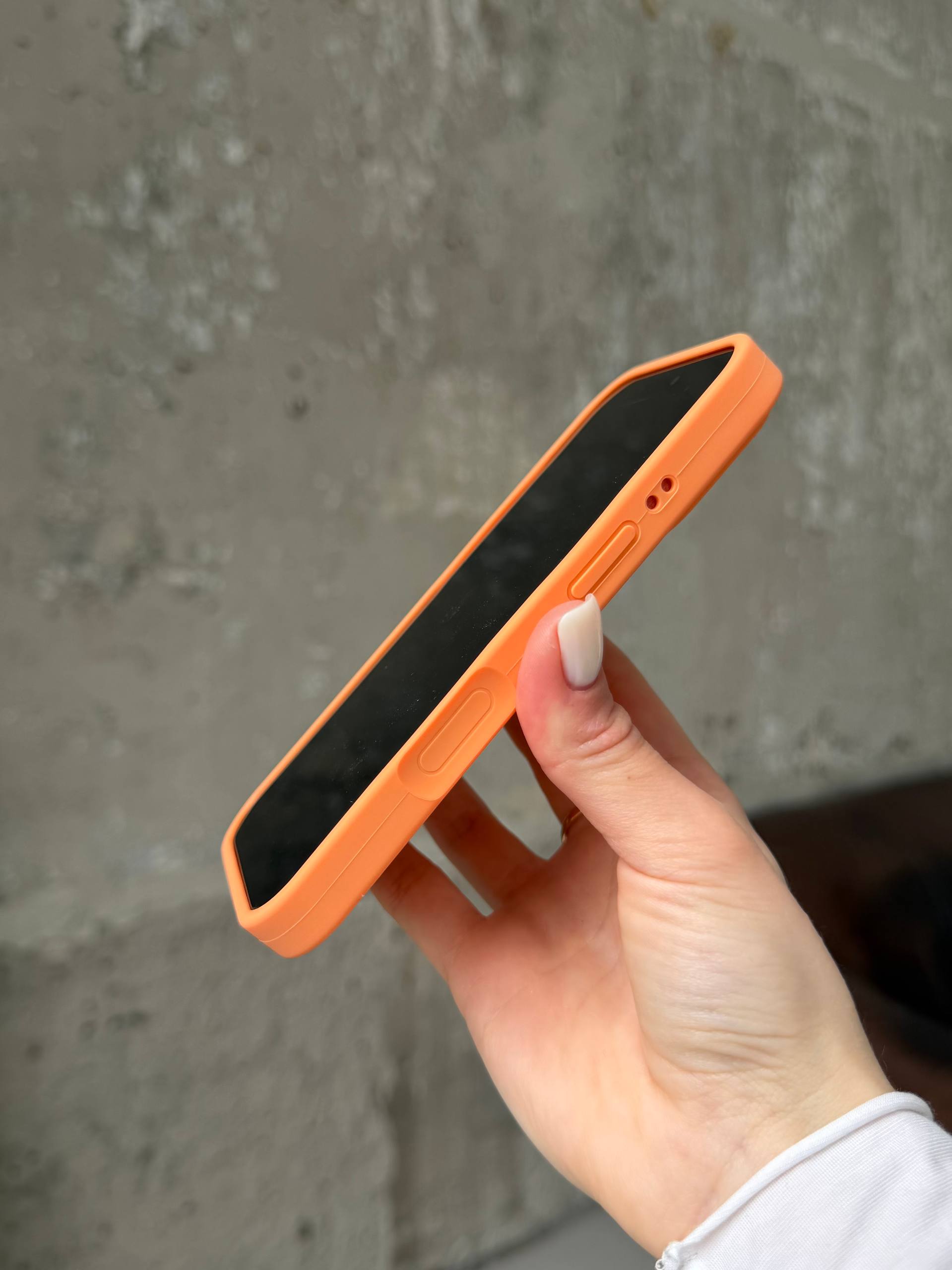Чехол Silicone case с закрытой камерой на iPhone 17 Pro Max Papaya #34
