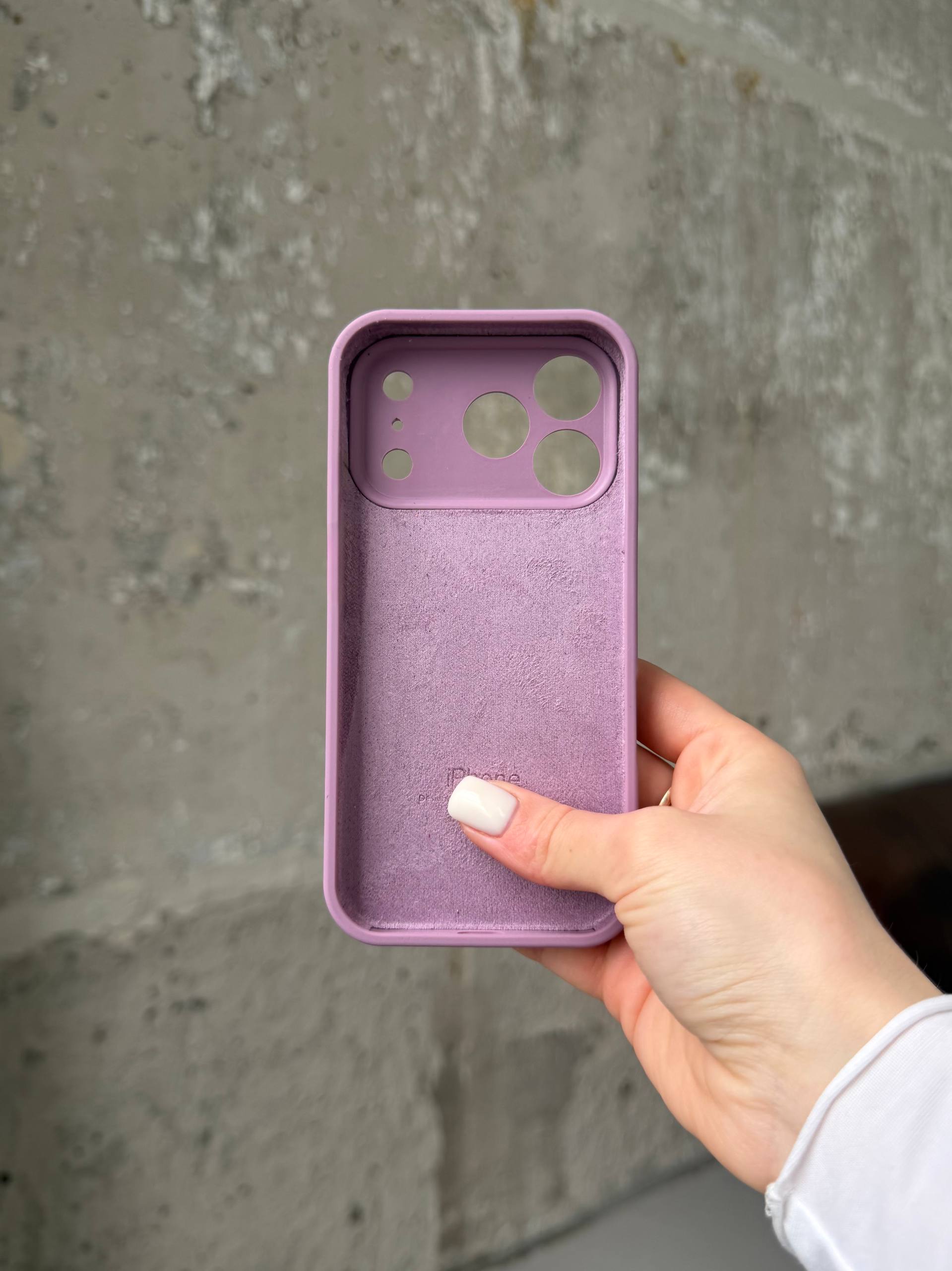 Чехол Silicone case с закрытой камерой на iPhone 17 Pro Max Blueberry #36