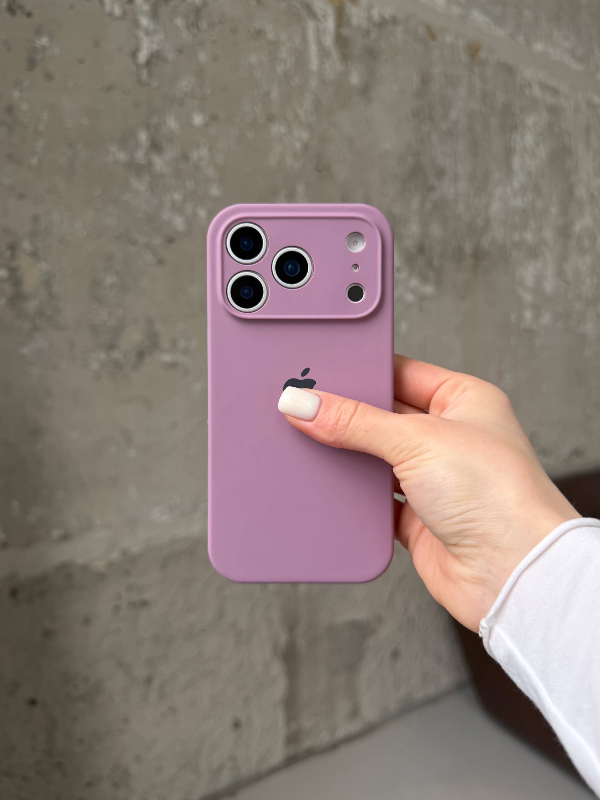 Чехол Silicone case с закрытой камерой на iPhone 17 Pro Max Blueberry #36