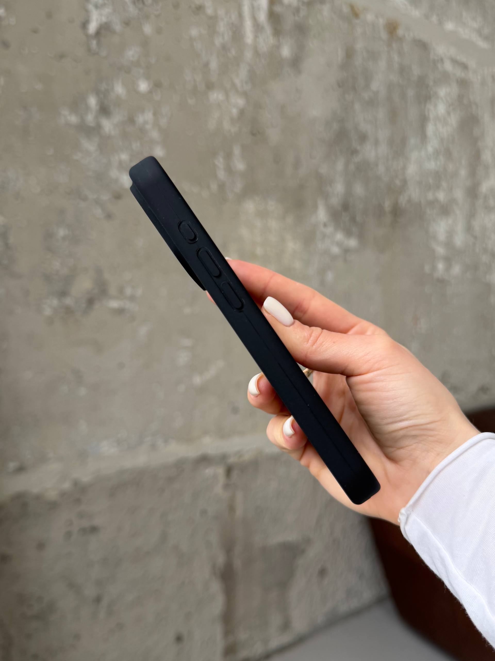 Чехол Silicone case с закрытой камерой для iPhone 17 Pro Black #14