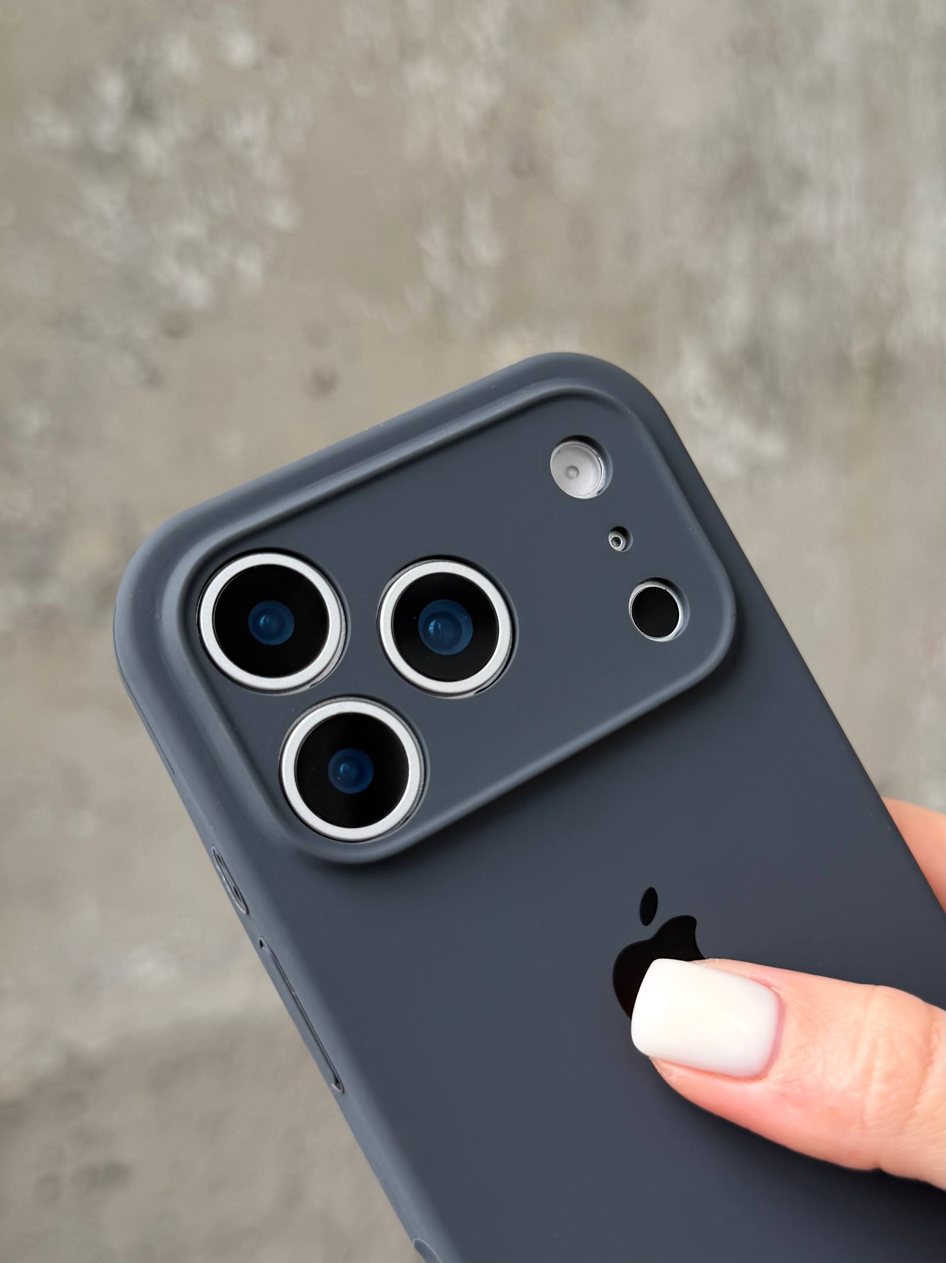 Чохол Silicone case із закритою камерою на iPhone 17 Pro Graphite #12