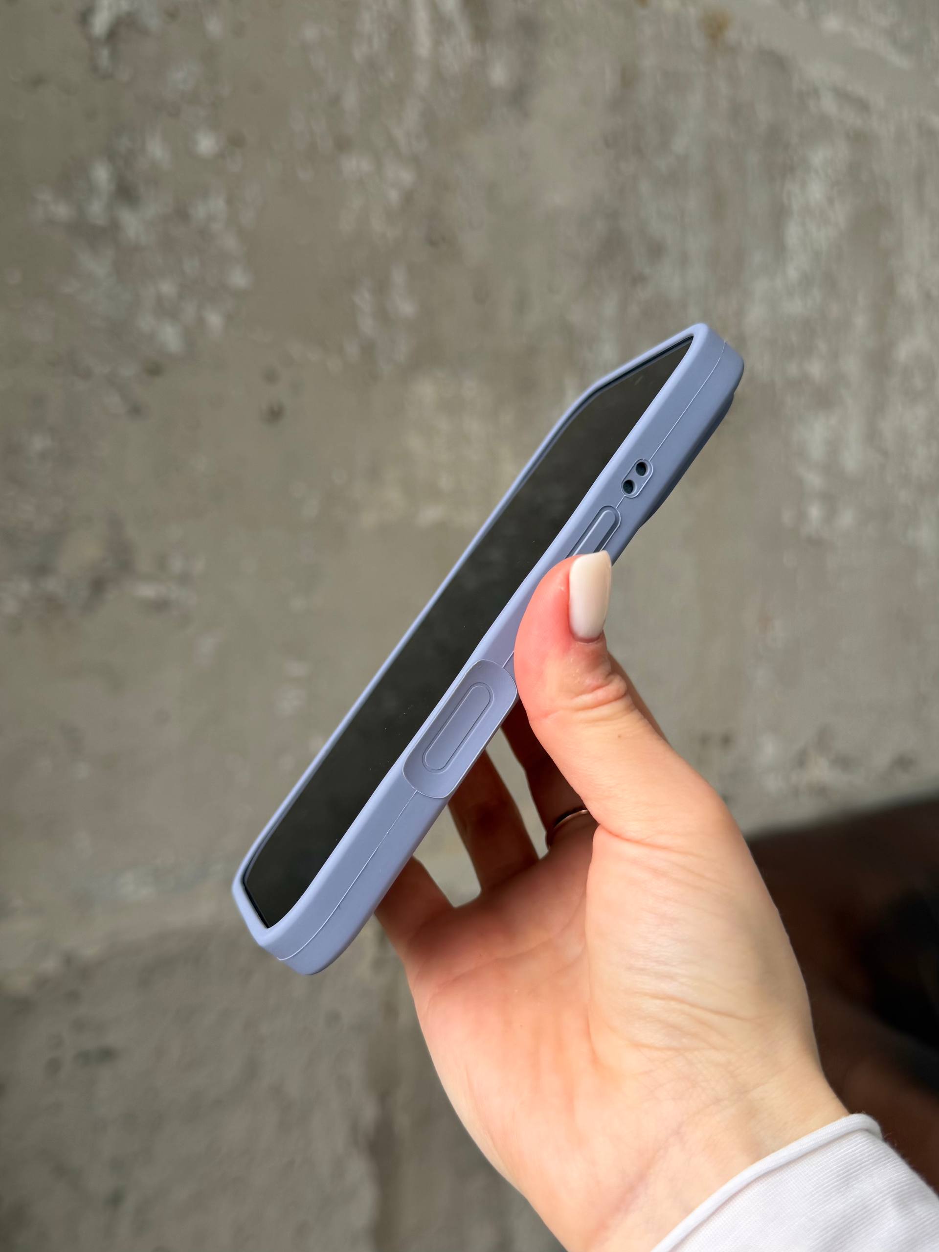 Чехол Silicone case с закрытой камерой на iPhone 17 Pro Lavander Grey #28