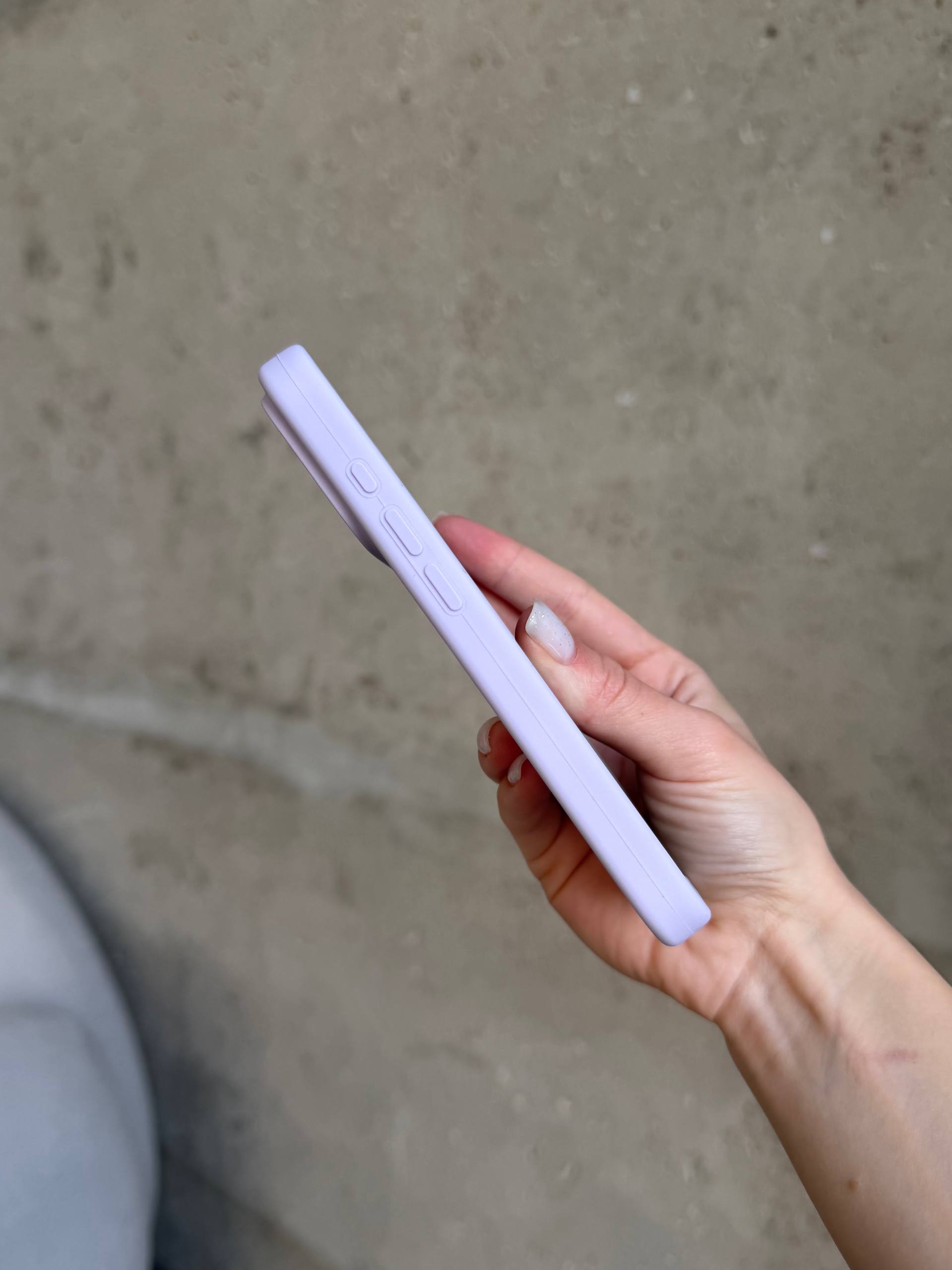 Чехол Silicone case с закрытой камерой на iPhone 17 Pro Max Lilac Purple #58