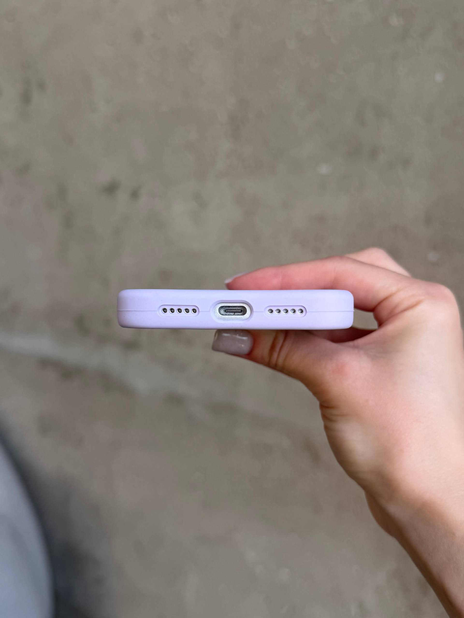 Чехол Silicone case с закрытой камерой на iPhone 17 Pro Max Lilac Purple #58