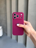 Чехол Silicone case с закрытой камерой на iPhone 17 Pro Max Marsala #35