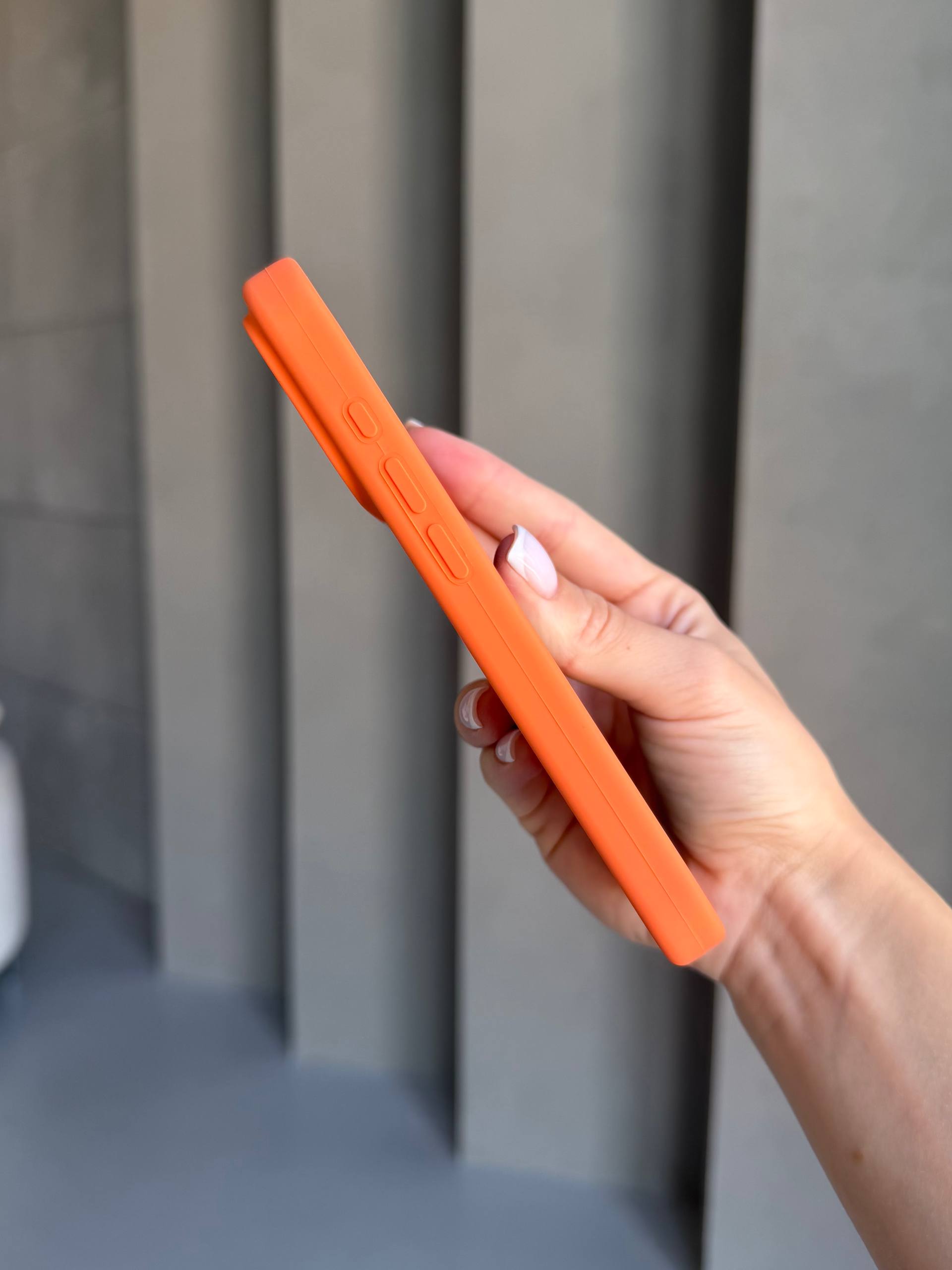 Чохол Silicone case із закритою камерою на iPhone 17 Pro Kumquat #52