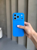 Чехол Silicone case с закрытой камерой для iPhone 17 Pro Max Royal Blue #03