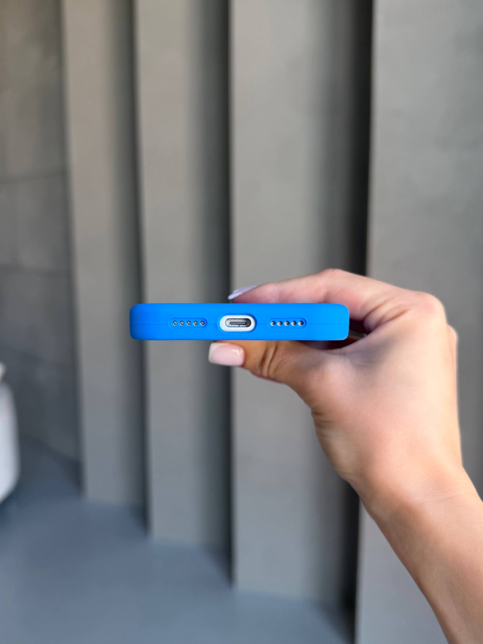 Чехол Silicone case с закрытой камерой для iPhone 17 Pro Max Royal Blue #03