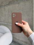 Чохол Silicone case із закритою камерою на iPhone 12 Chocolate #63