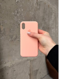 Чохол Silicone case з відкритою камерою на iPhone XS Max Grapefruit (07)